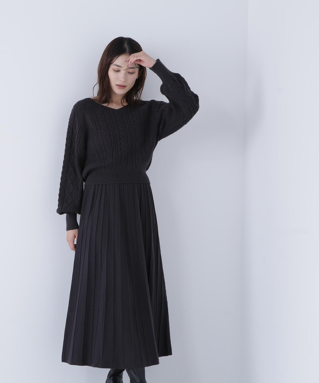 ケーブルニットセットアップ