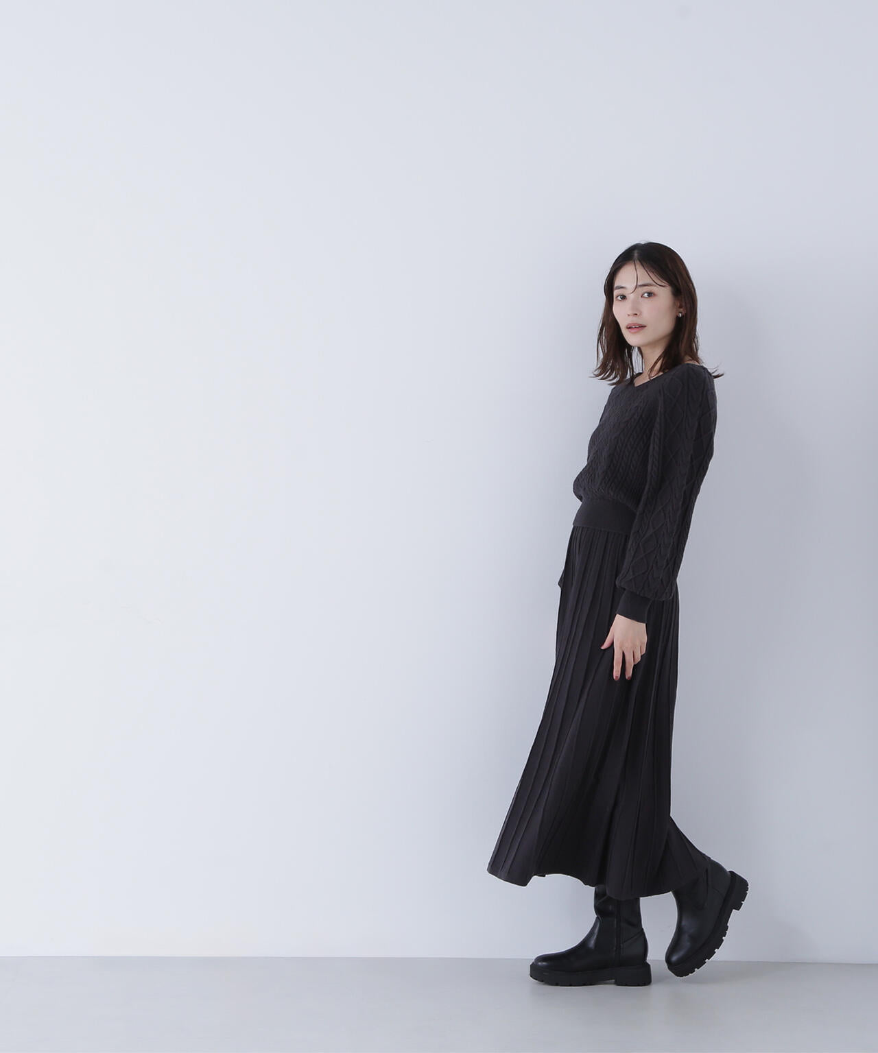 ケーブルニットセットアップ