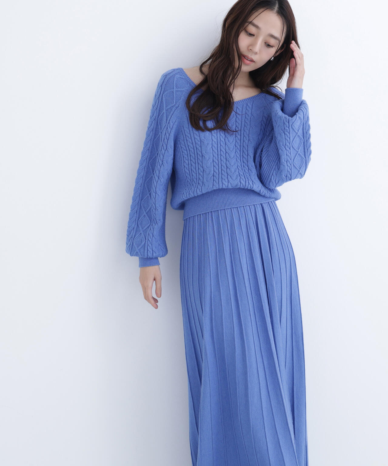 ケーブルニットセットアップ | NATURAL BEAUTY BASIC（ナチュラル