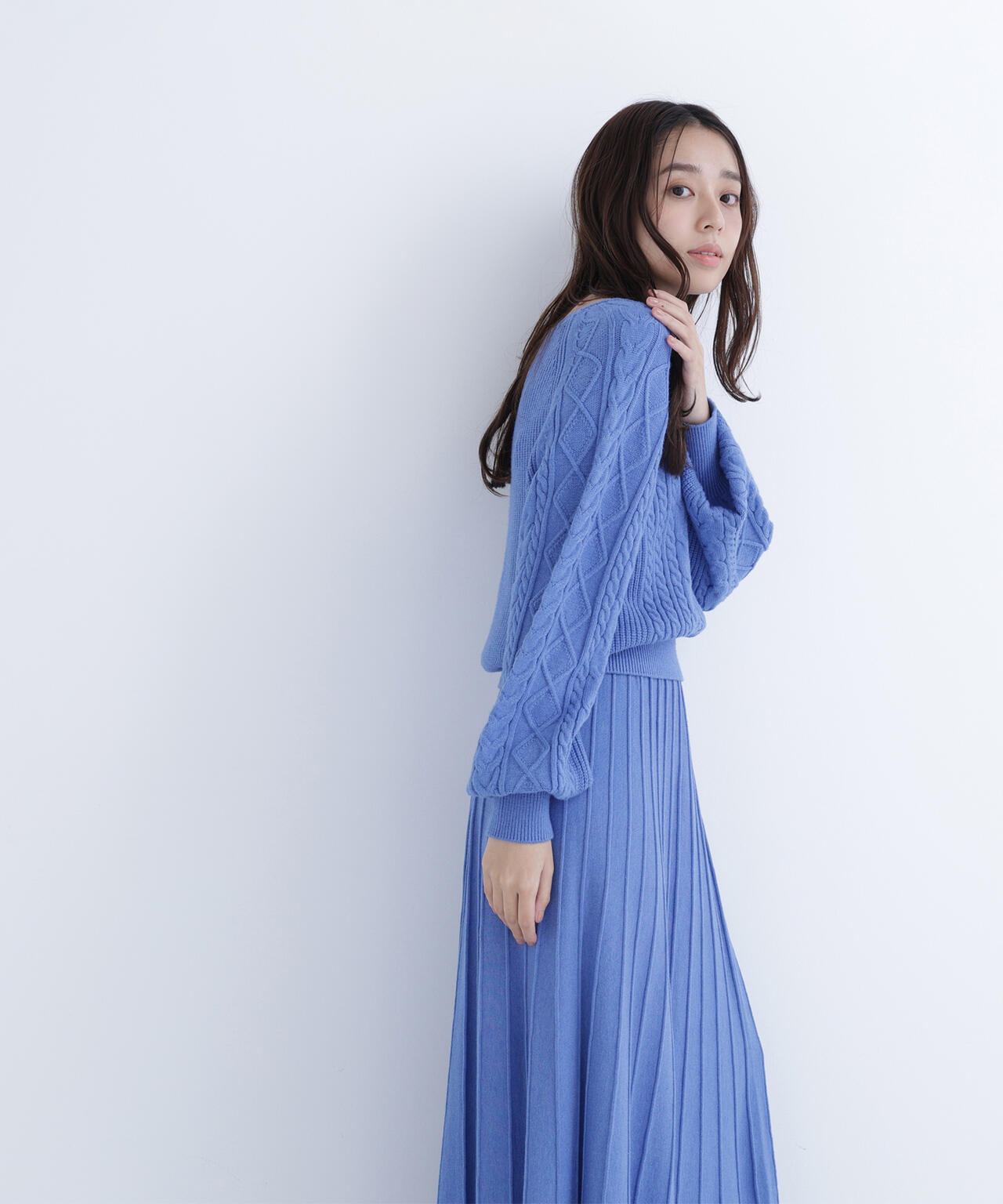 ケーブルニットセットアップ | NATURAL BEAUTY BASIC（ナチュラル