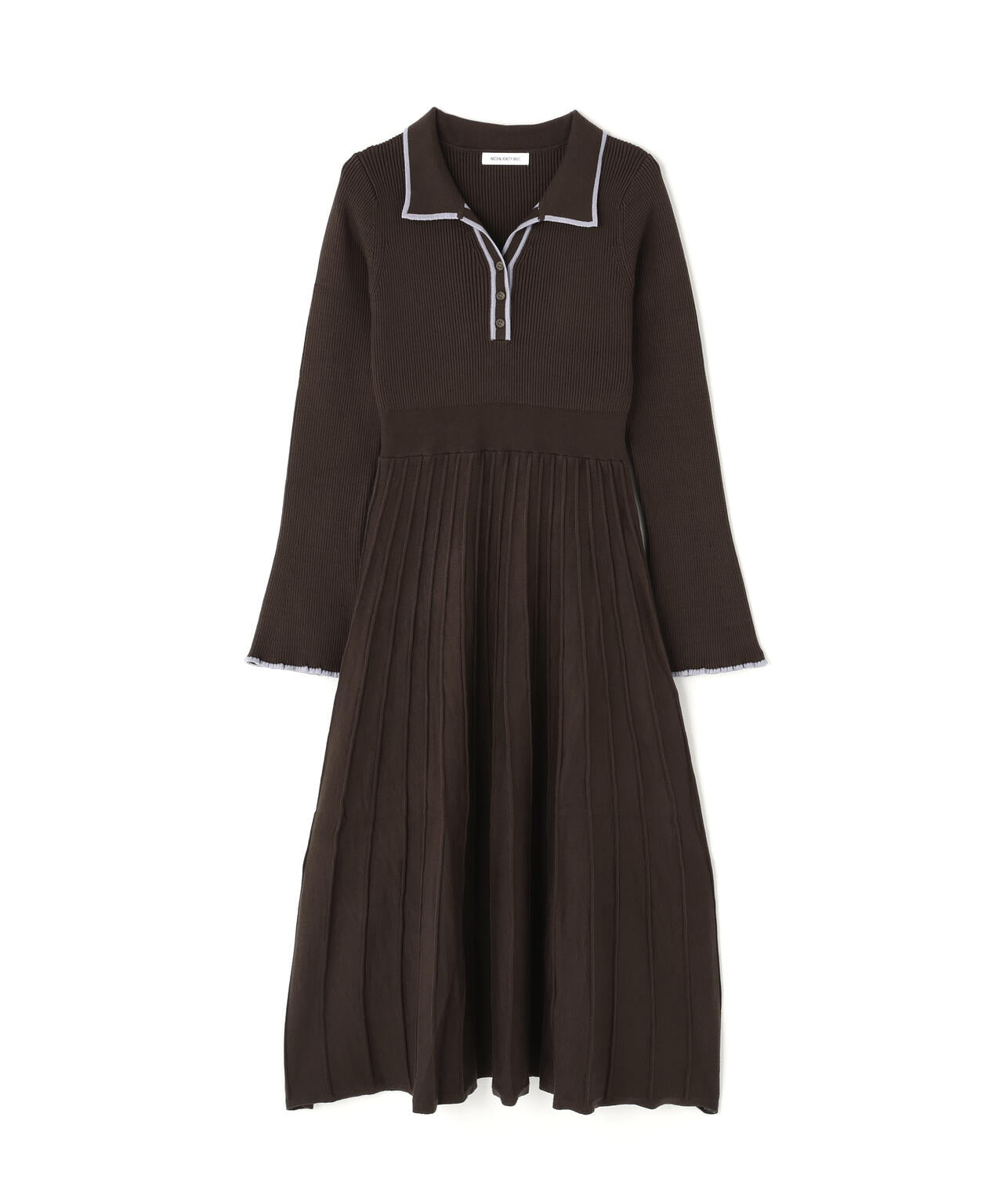 スキッパーバイカラーニットワンピース | NATURAL BEAUTY BASIC