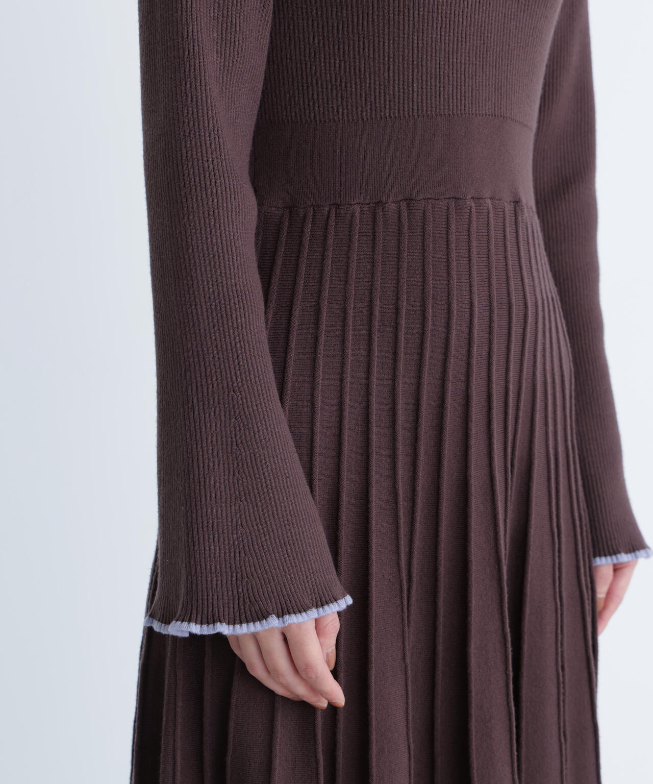 スキッパーバイカラーニットワンピース | NATURAL BEAUTY BASIC