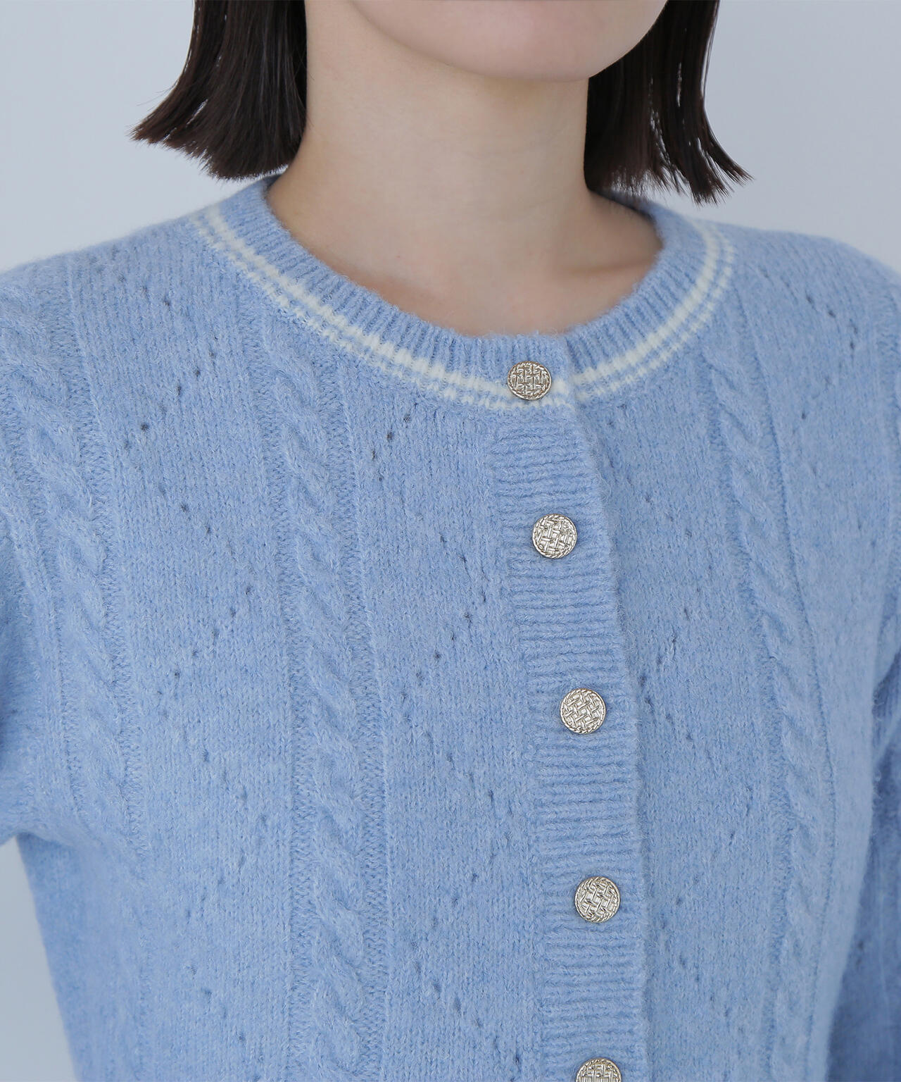 ペプラムケーブルニットセットアップ | NATURAL BEAUTY BASIC