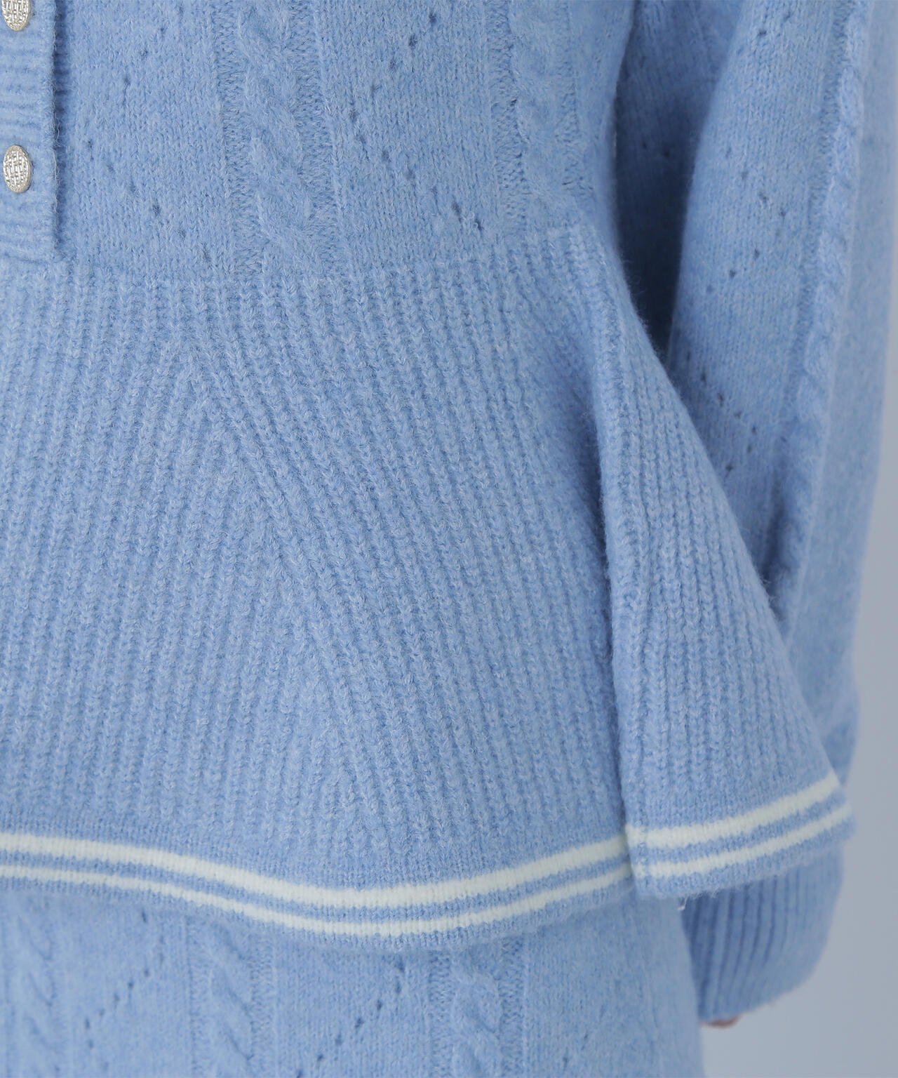 ペプラムケーブルニットセットアップ | NATURAL BEAUTY BASIC