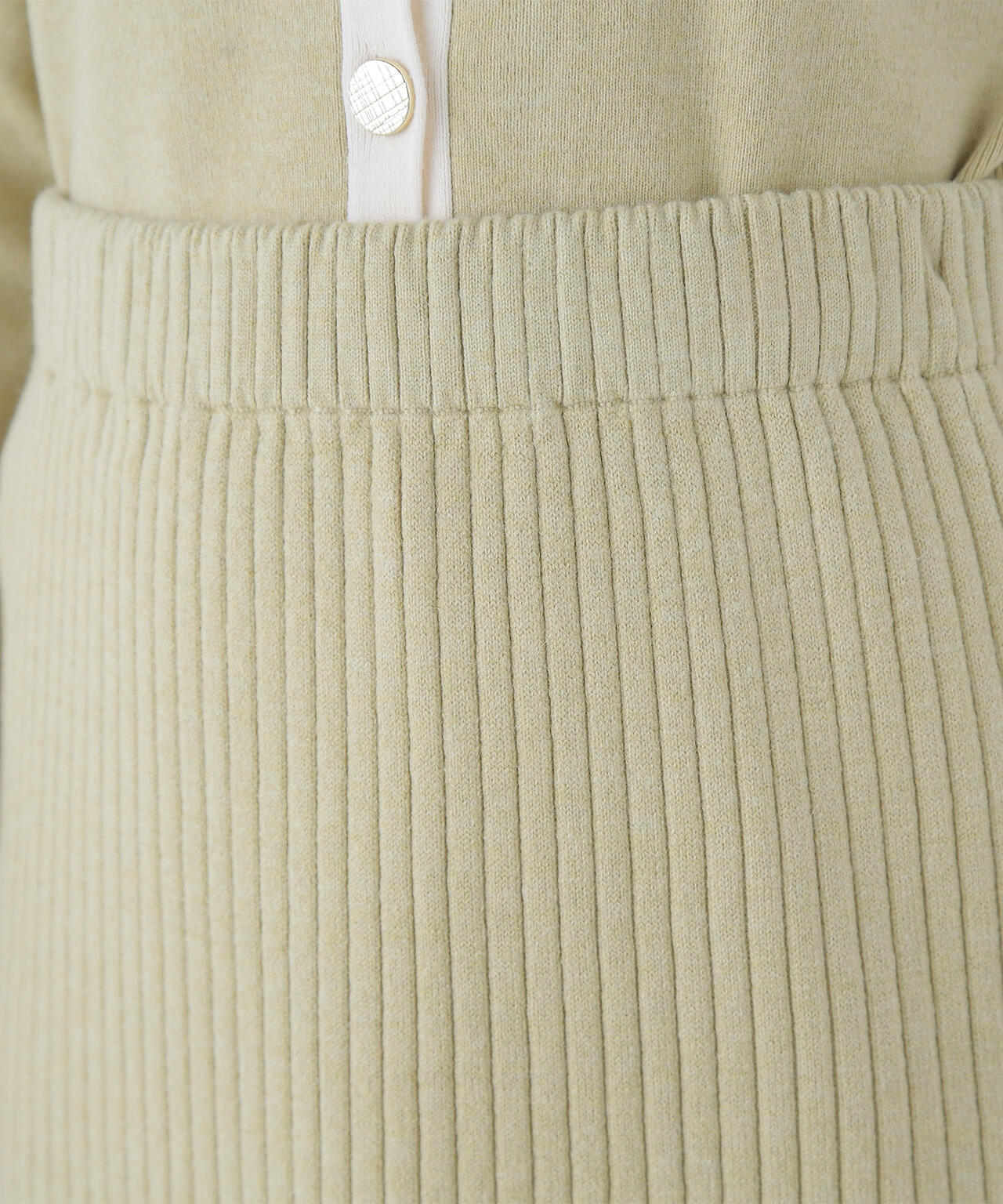 バイカラーニットジャケット＆スカート