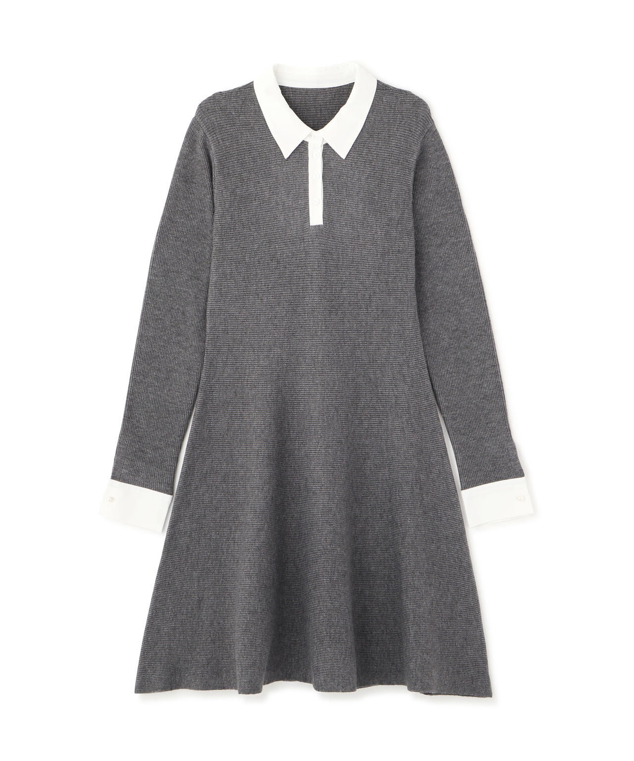 シャツカラーミニニットワンピース | NATURAL BEAUTY BASIC