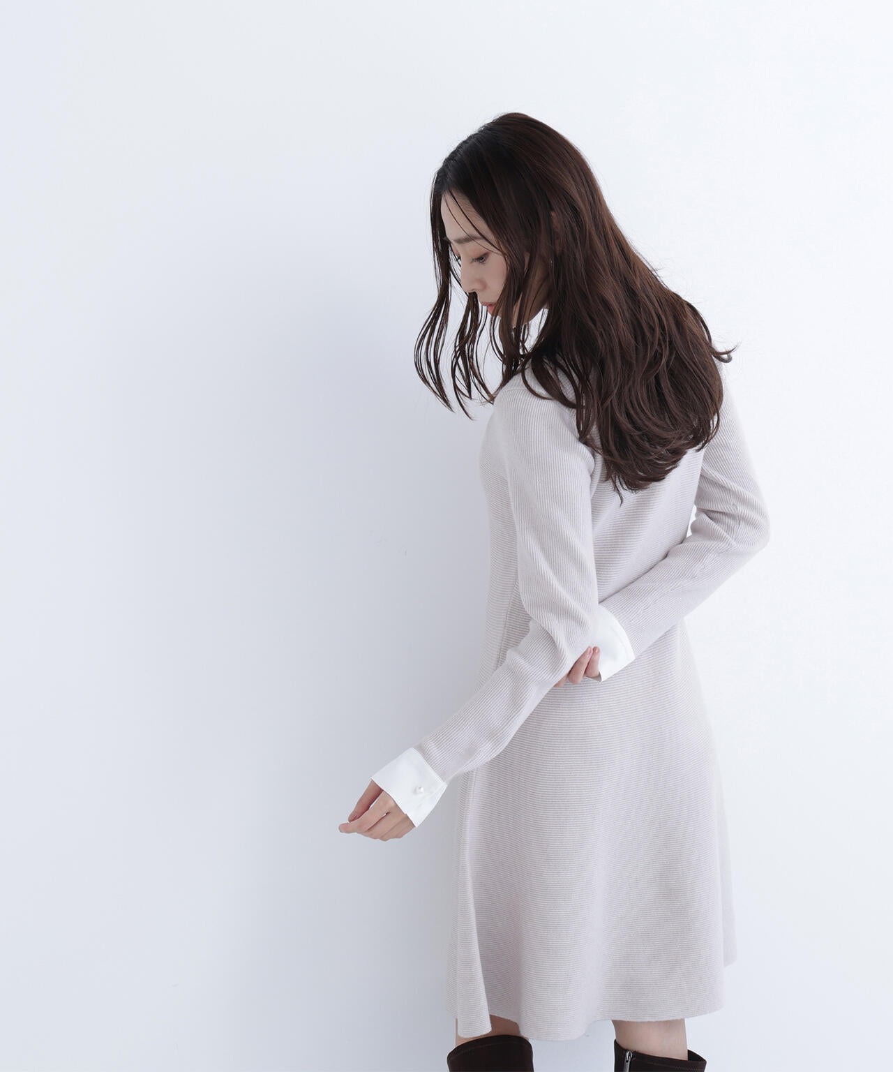 【新品】NATURAL BEAUTY BASIC ニットワンピース PSサイズ NATURAL BEAUTY BASIC（ナチュラルビューティーベーシック