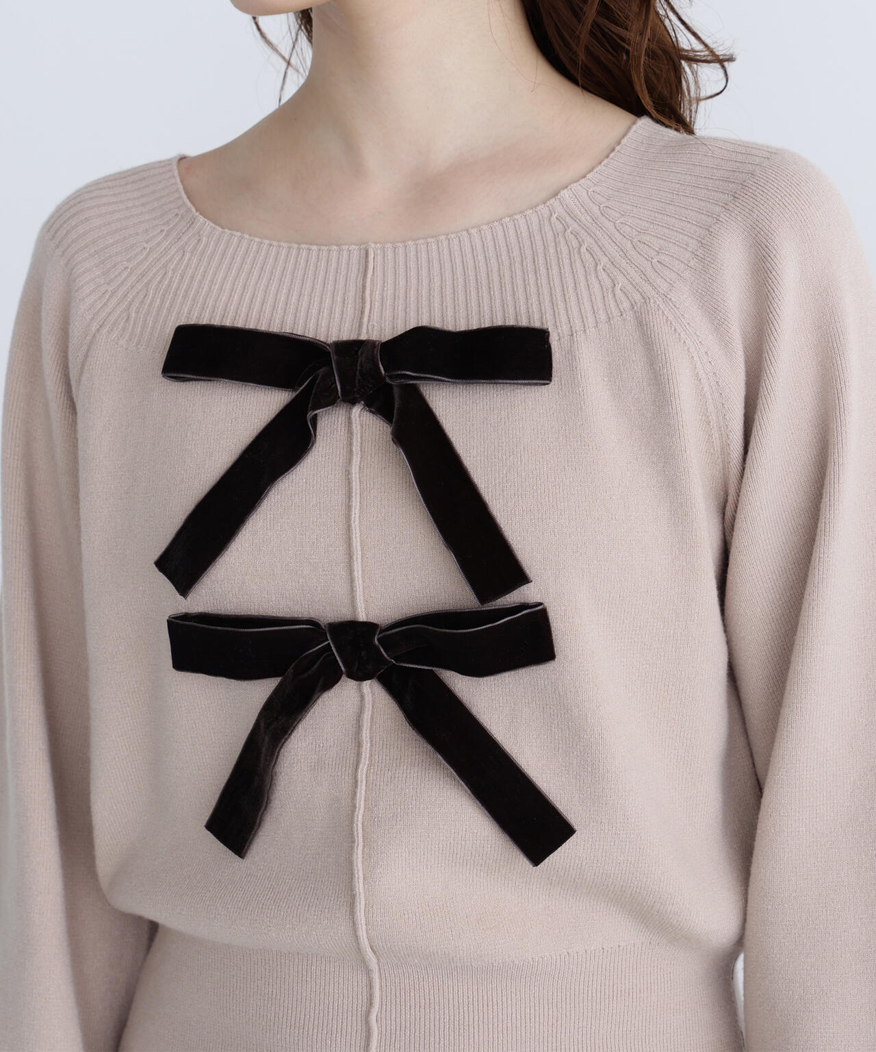 ベロアリボンニットセットアップ | NATURAL BEAUTY BASIC（ナチュラル