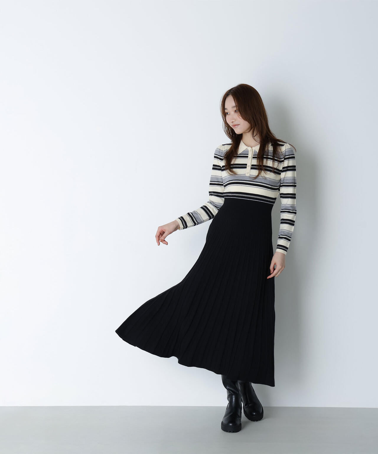 マルチボーダーワンピース | NATURAL BEAUTY BASIC（ナチュラル