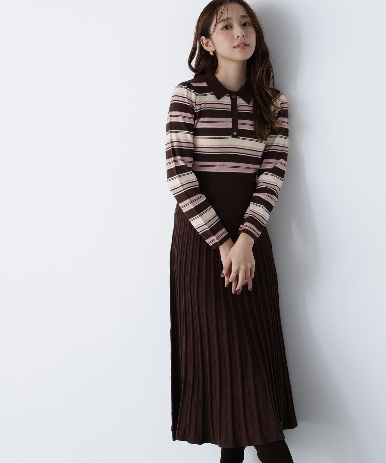 マルチボーダーワンピース | NATURAL BEAUTY BASIC（ナチュラル  