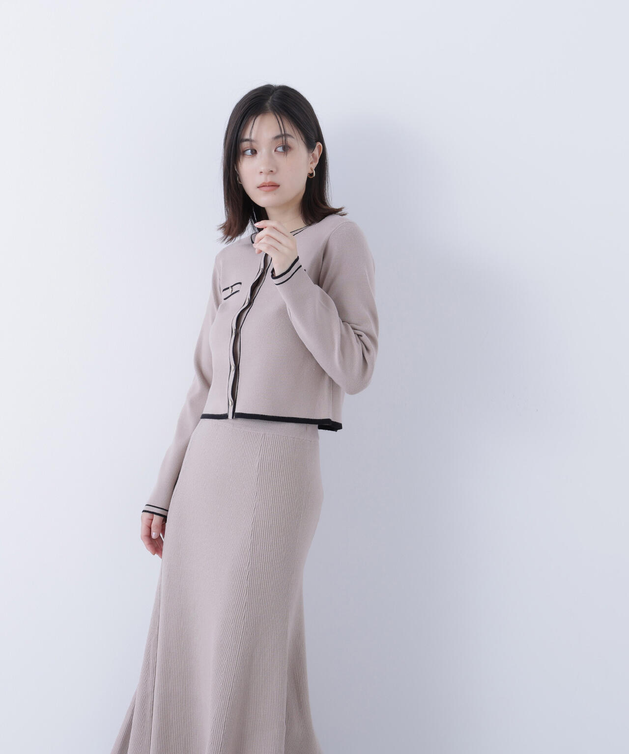 ベルト付バイカラータイトスカート N.ナチュラルビューティーベーシック(3263 楽天市場】【SALE／50%OFF】[洗える]バイカラータイトスカート