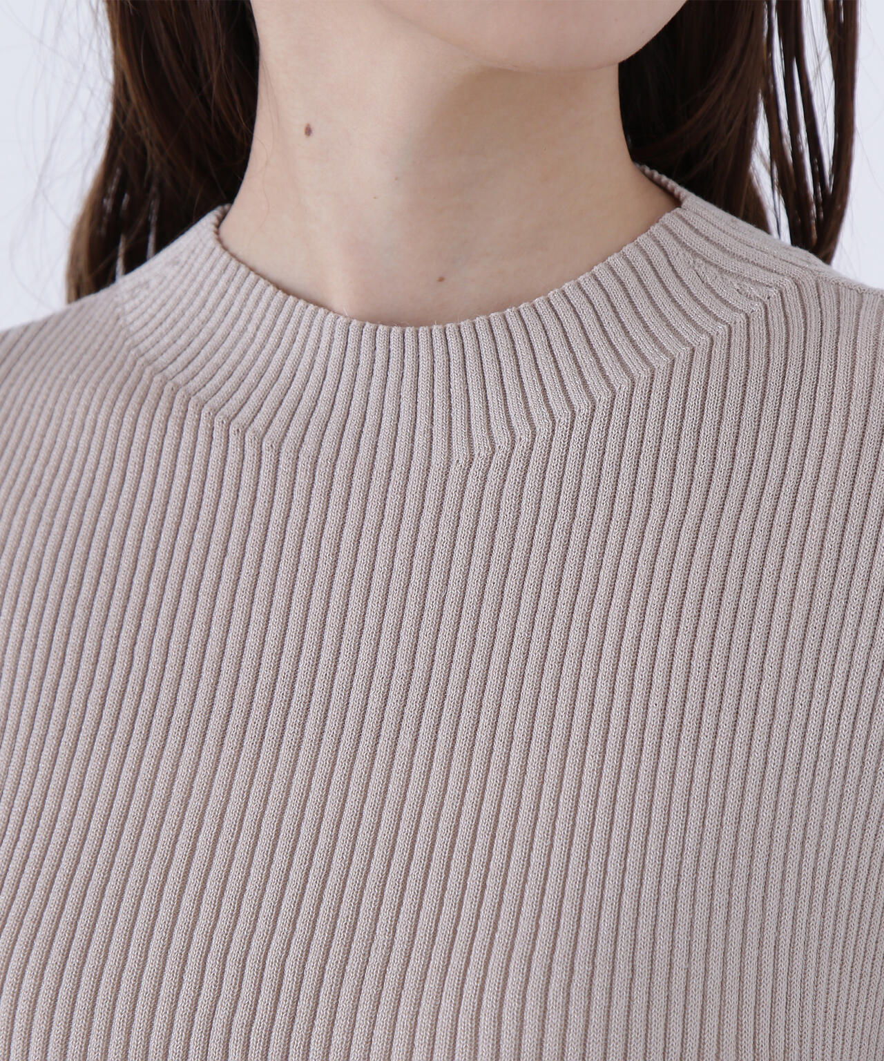 チェックニットキャミワンピースセット