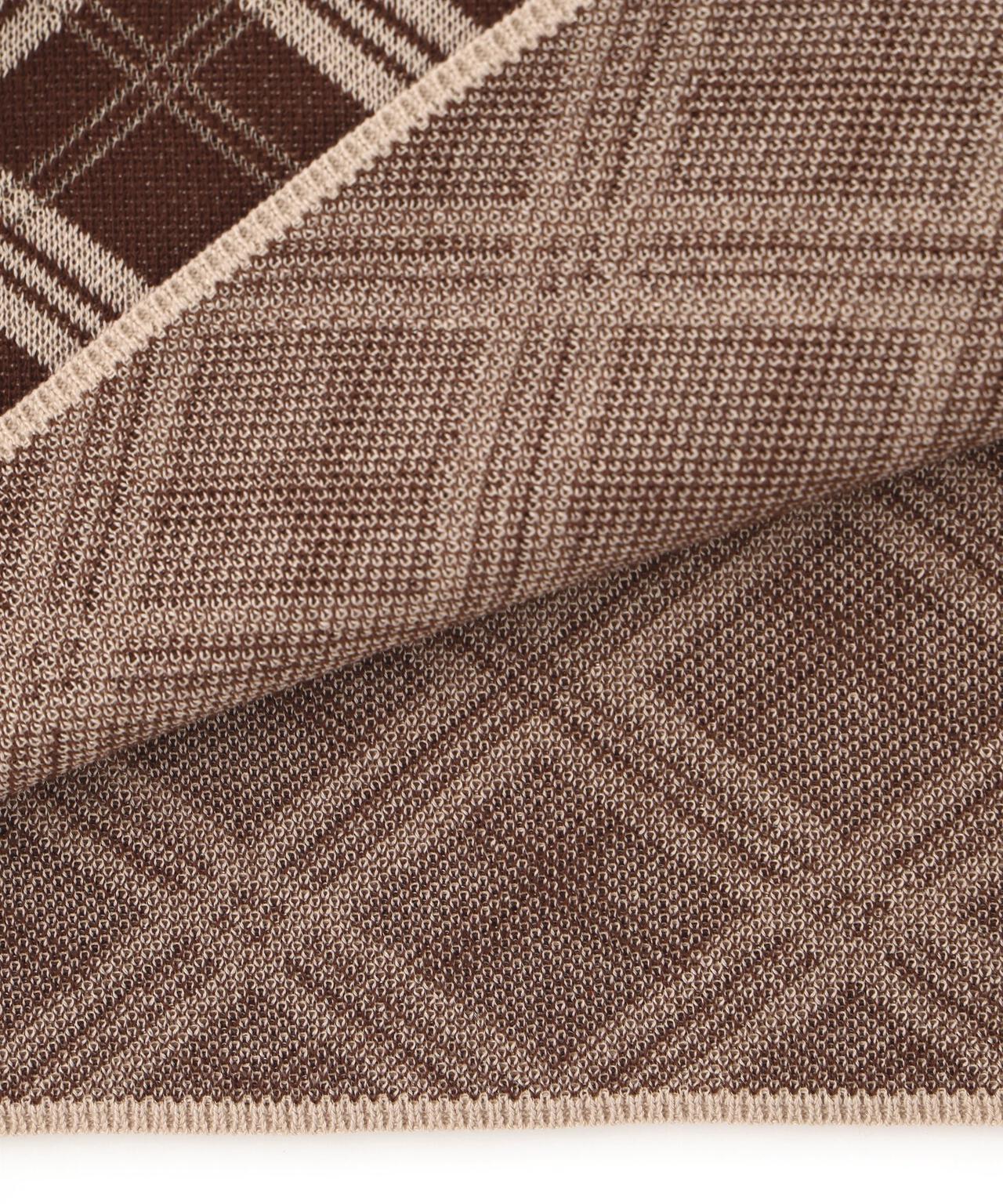 チェックニットキャミワンピースセット