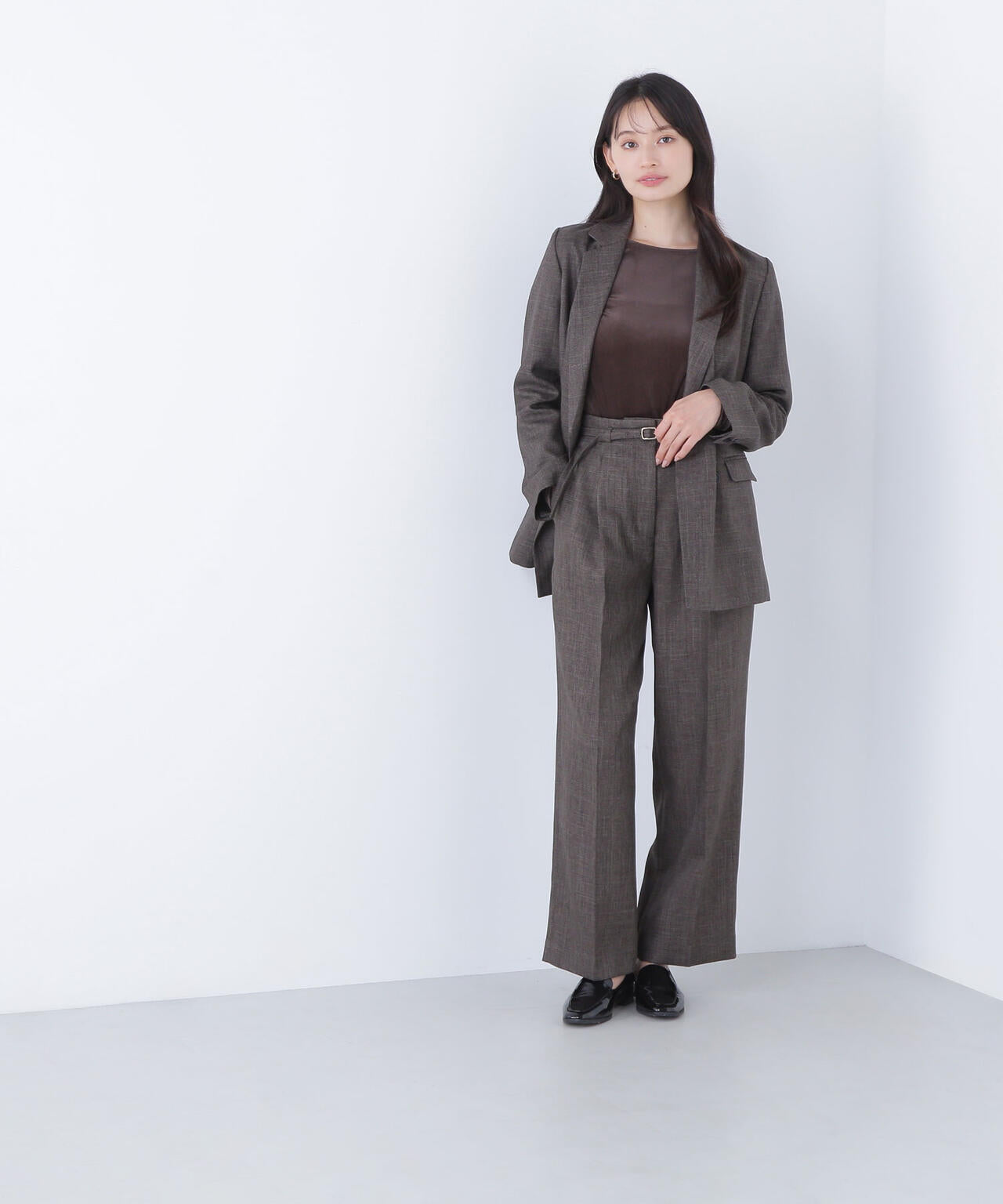 シャークスキン SETUPダブルブレストジャケット