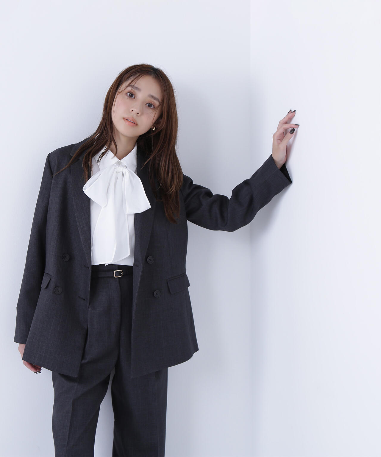 シャークスキン SETUPダブルブレストジャケット