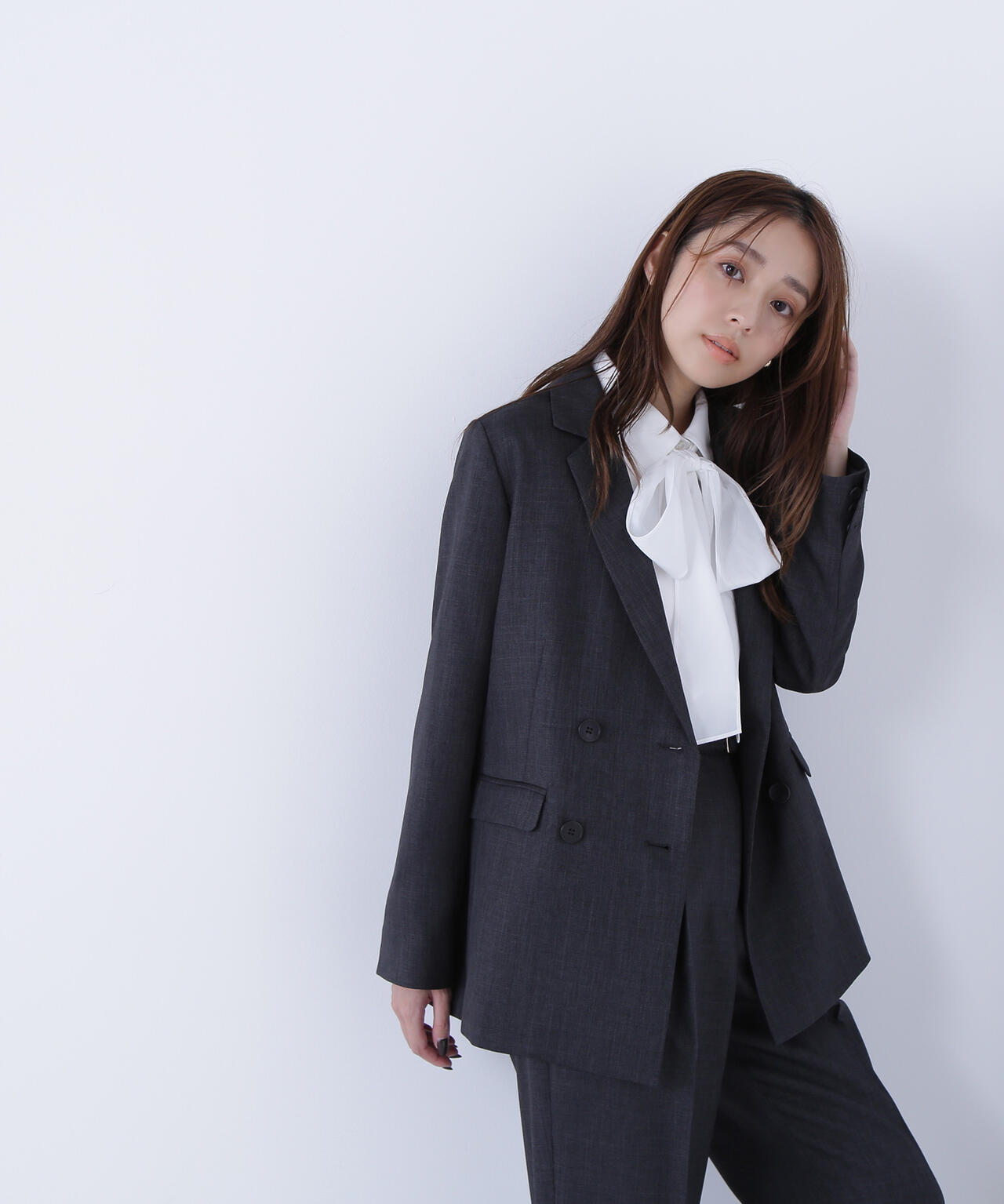 シャークスキン SETUPダブルブレストジャケット