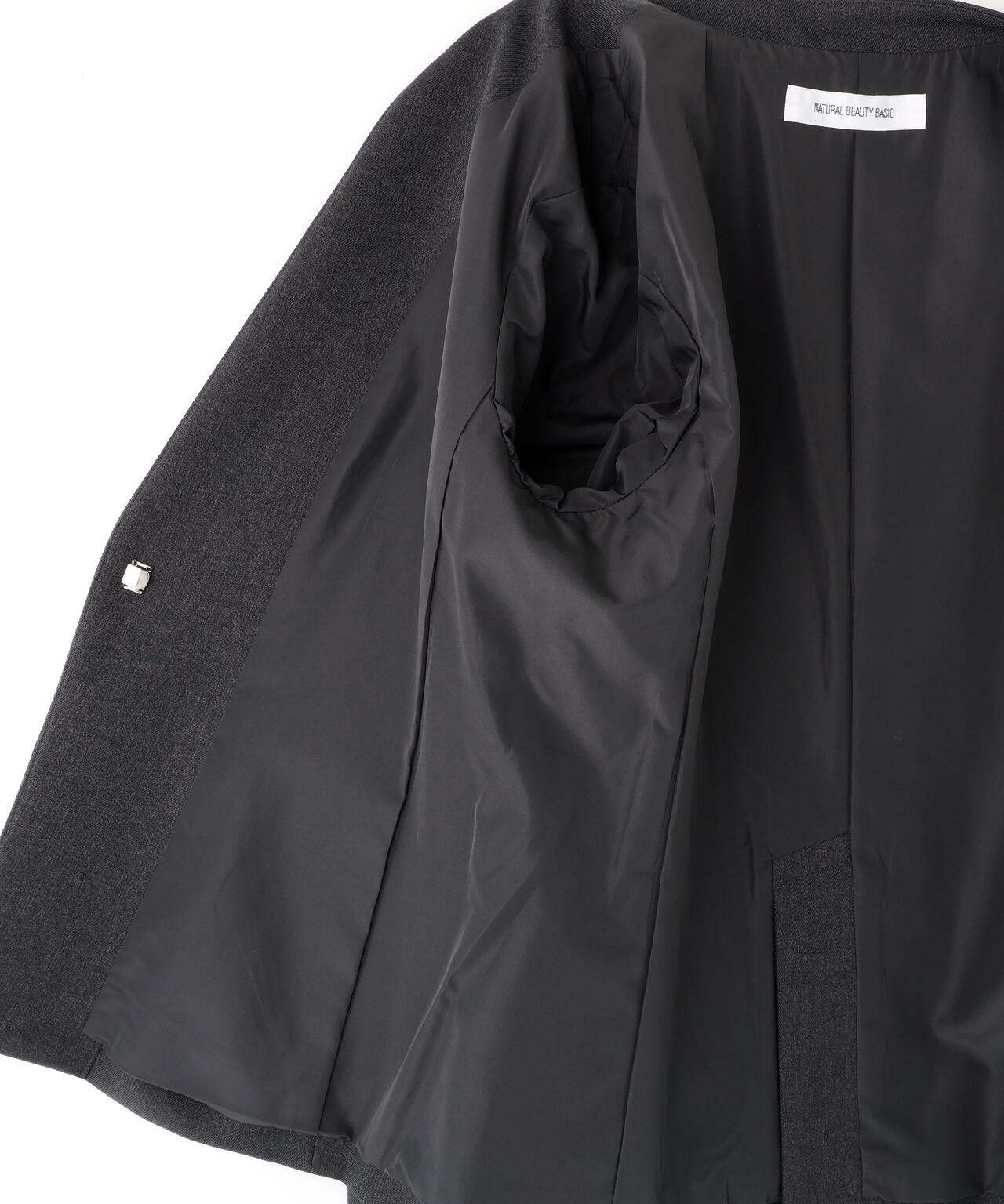 ウーステッドライクツイル SETUP ノーカラージャケット | NATURAL