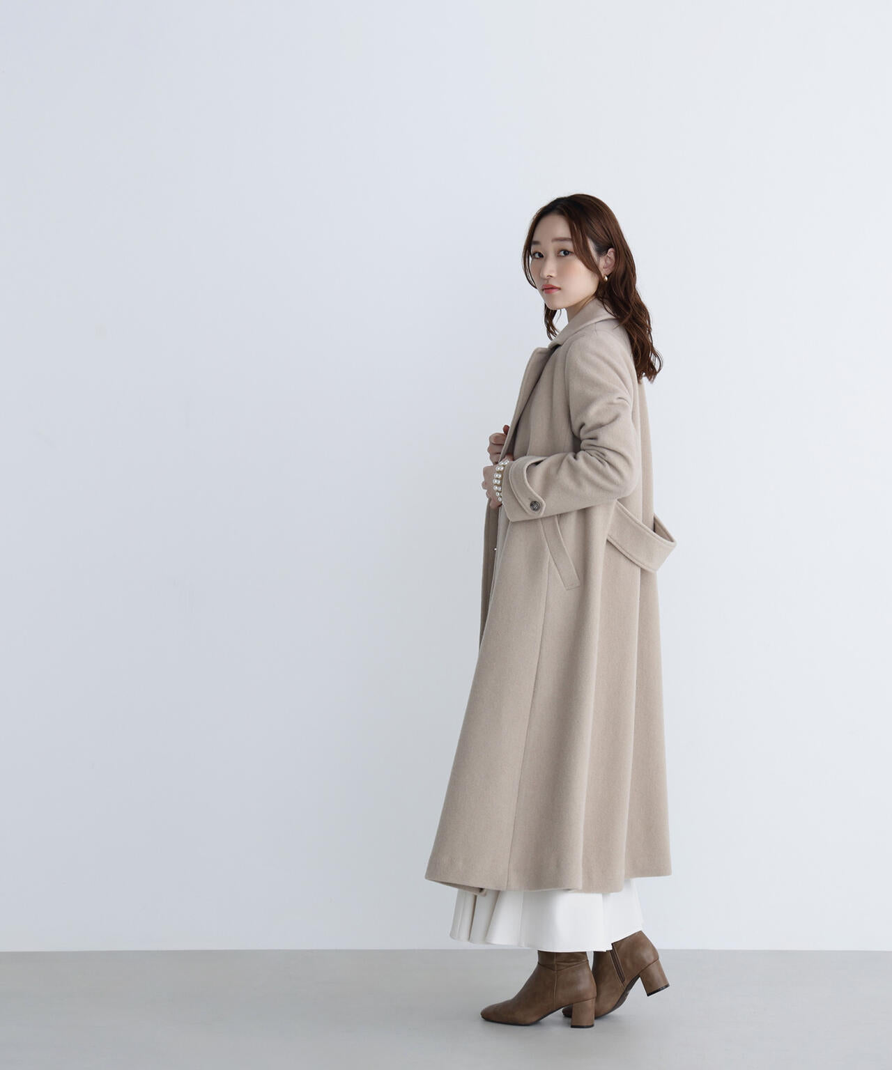 ビッグカラーダブルチェスターコート | NATURAL BEAUTY BASIC