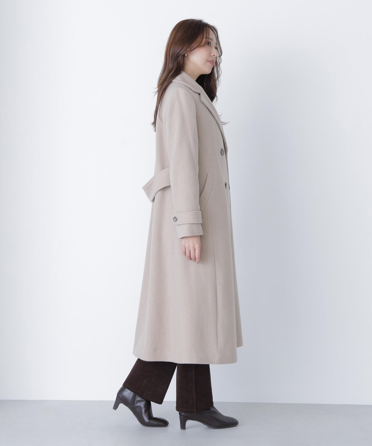 ビッグカラーダブルチェスターコート | NATURAL BEAUTY BASIC