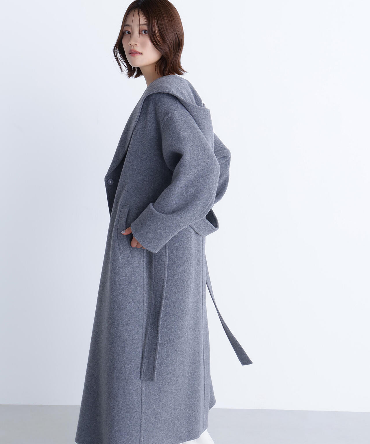 フーデッドロングコート | NATURAL BEAUTY BASIC（ナチュラル