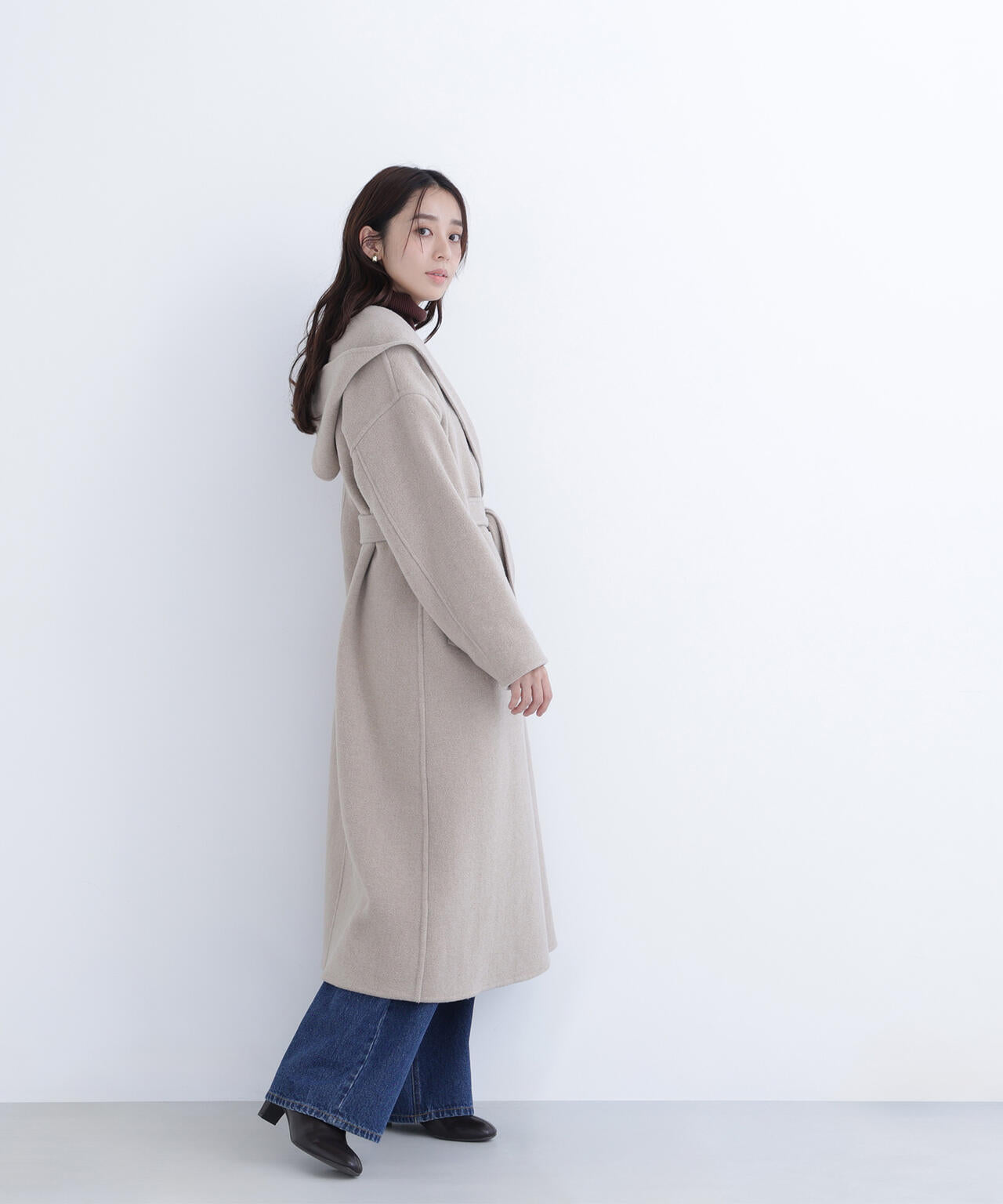 フーデッドロングコート | NATURAL BEAUTY BASIC（ナチュラル