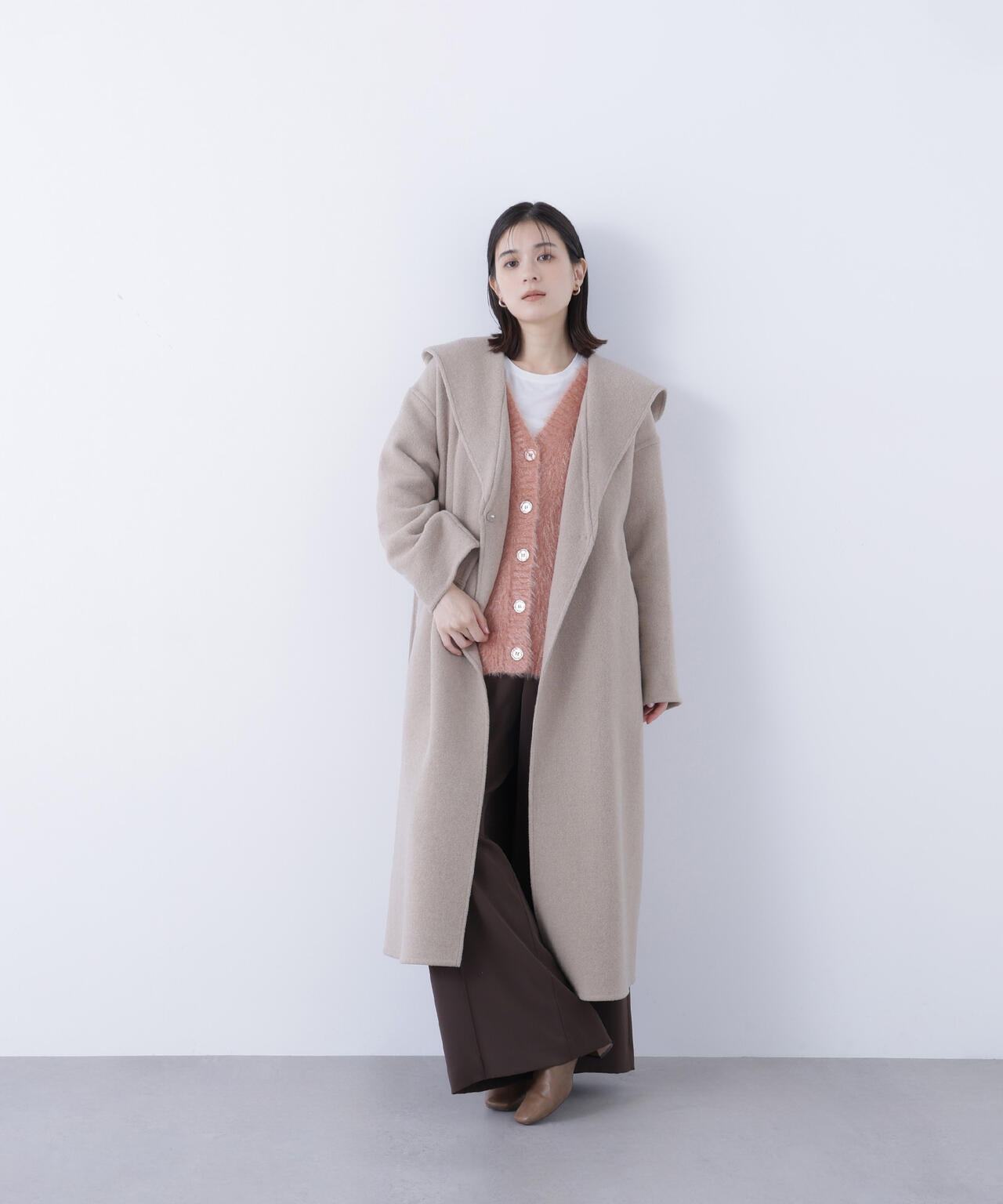 ナチュラルビューティーベーシック（NATURAL BEAUTY BASIC）/フーデッドロングコート フーデッドロングコート | NATURAL BEAUTY BASIC（ナチュラル