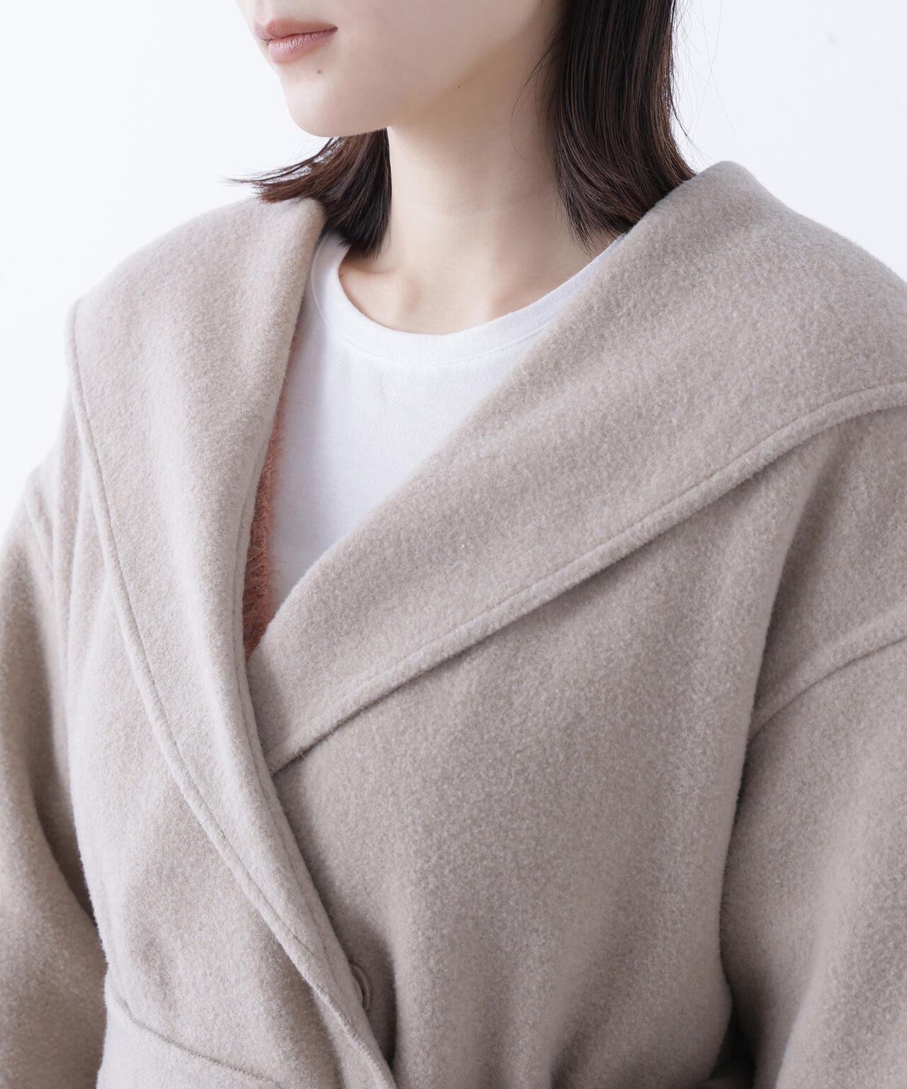 フーデッドロングコート