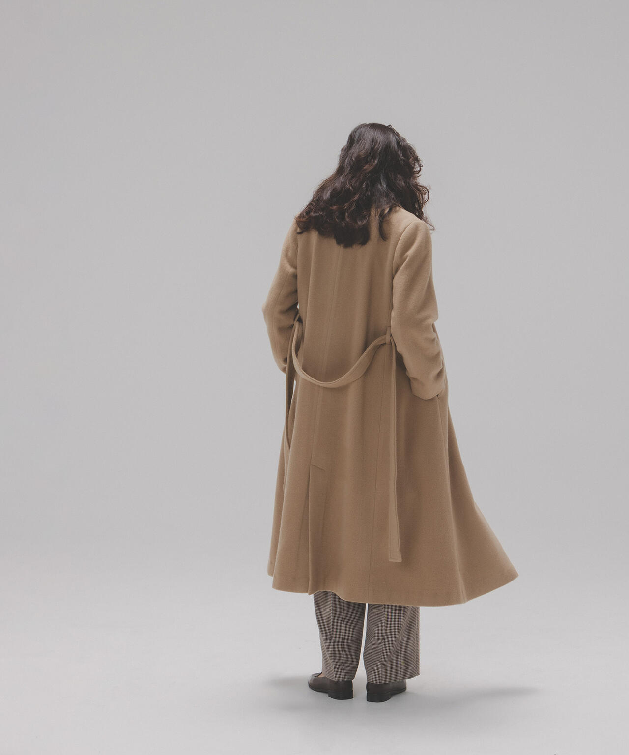 テーラーベルテッドロングコート