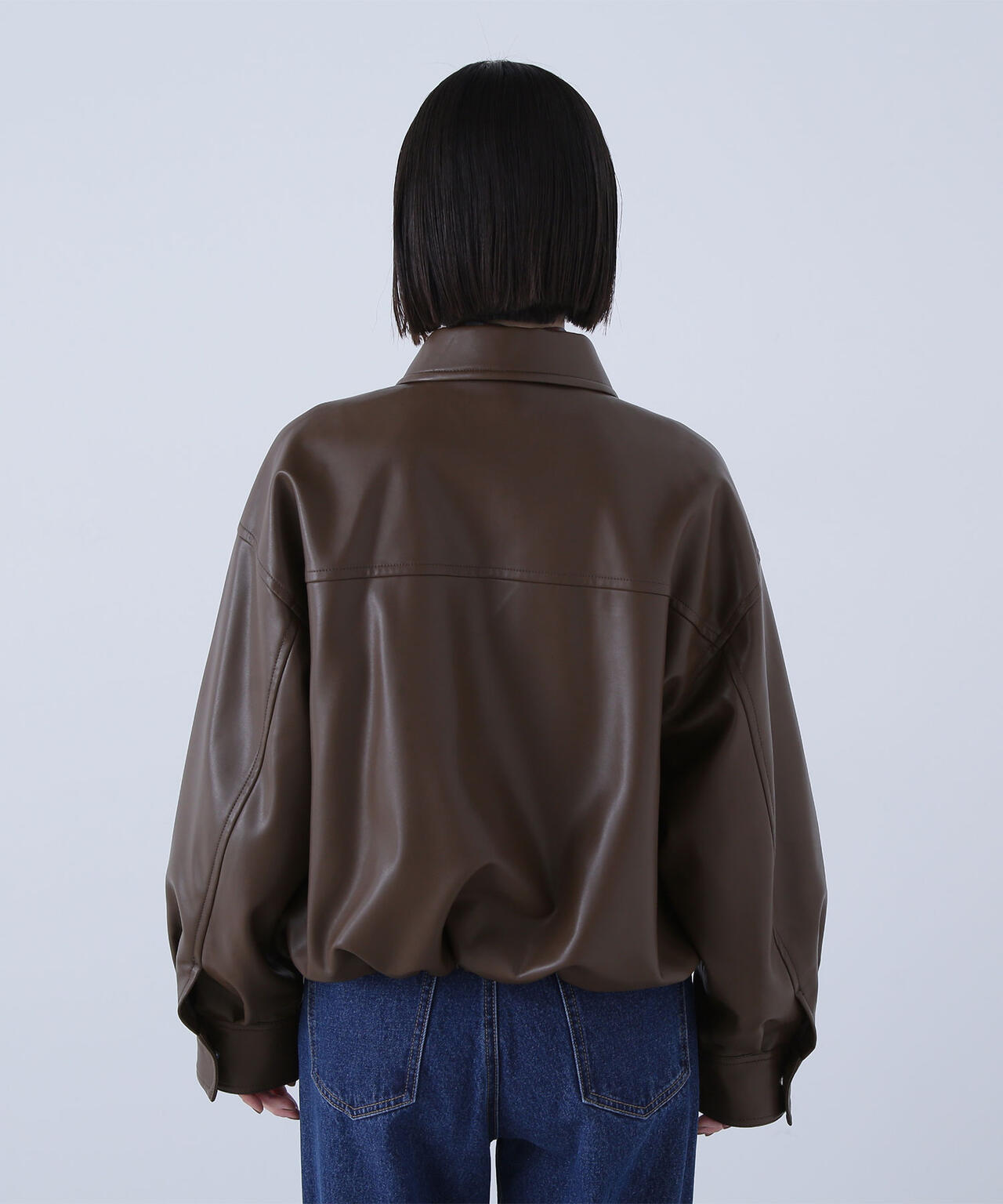 ナチュラルビューティー　レザージャケット 楽天市場】フェイクレザーブルゾン NATURAL BEAUTY BASIC