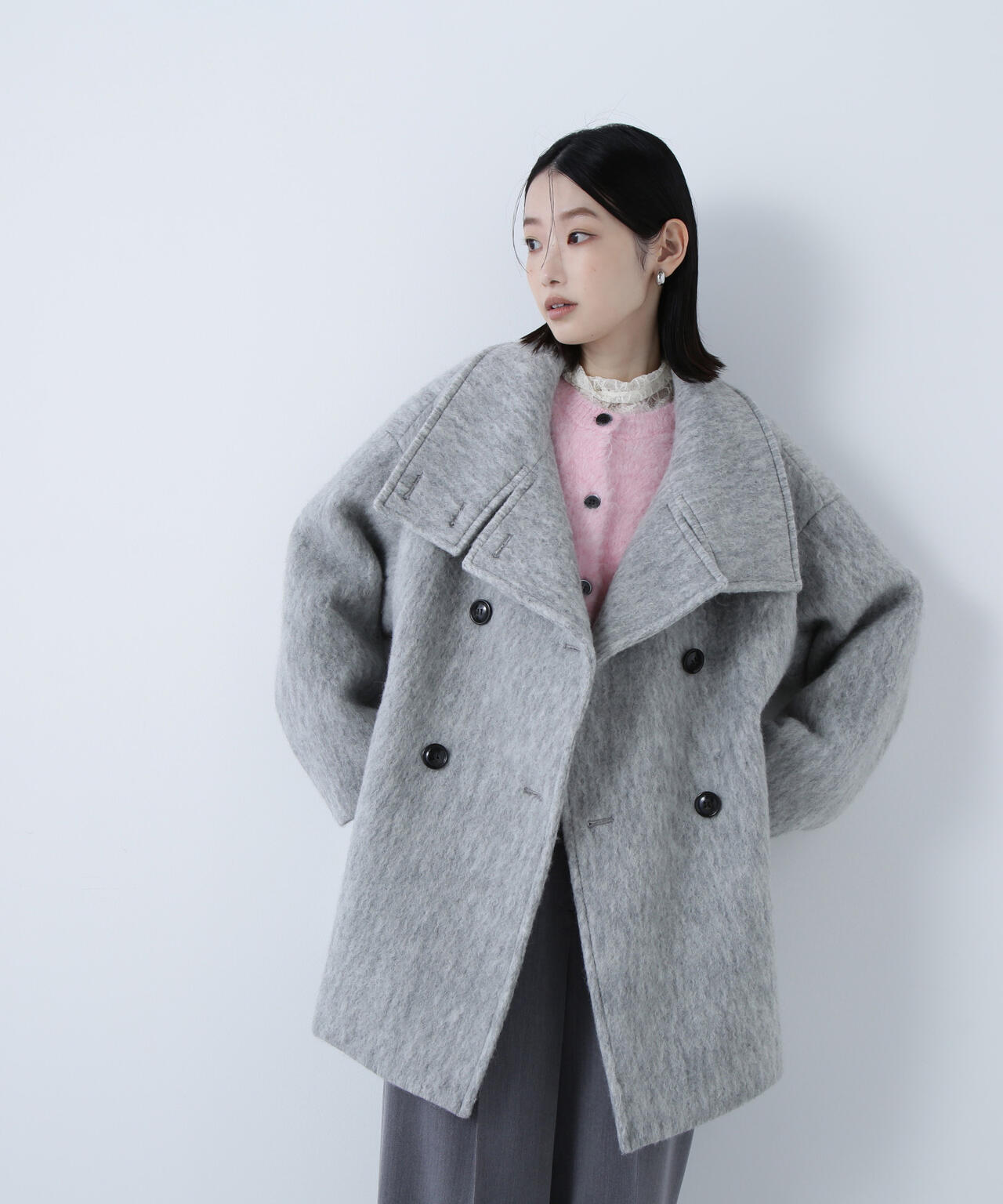 Oggi掲載】スタンドネックシャギーミディコート | NATURAL BEAUTY