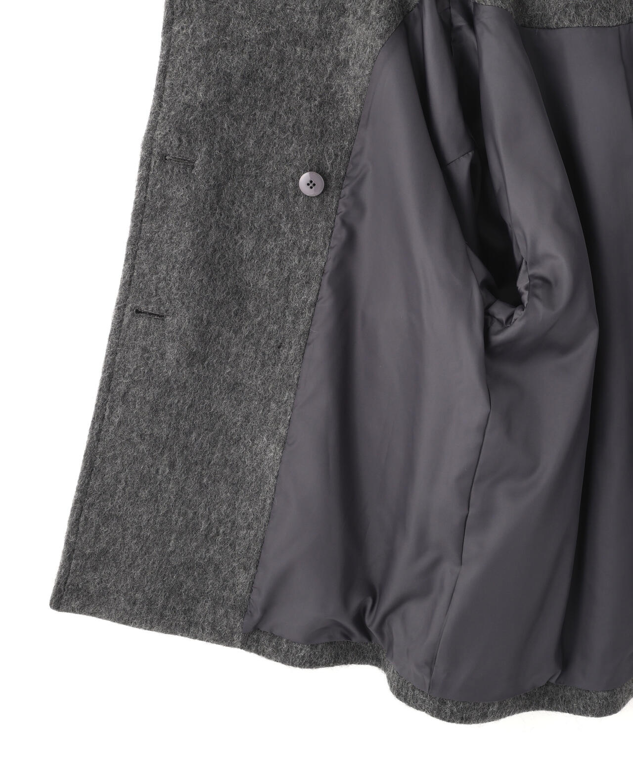 【Oggi掲載】スタンドネックシャギーミディコート