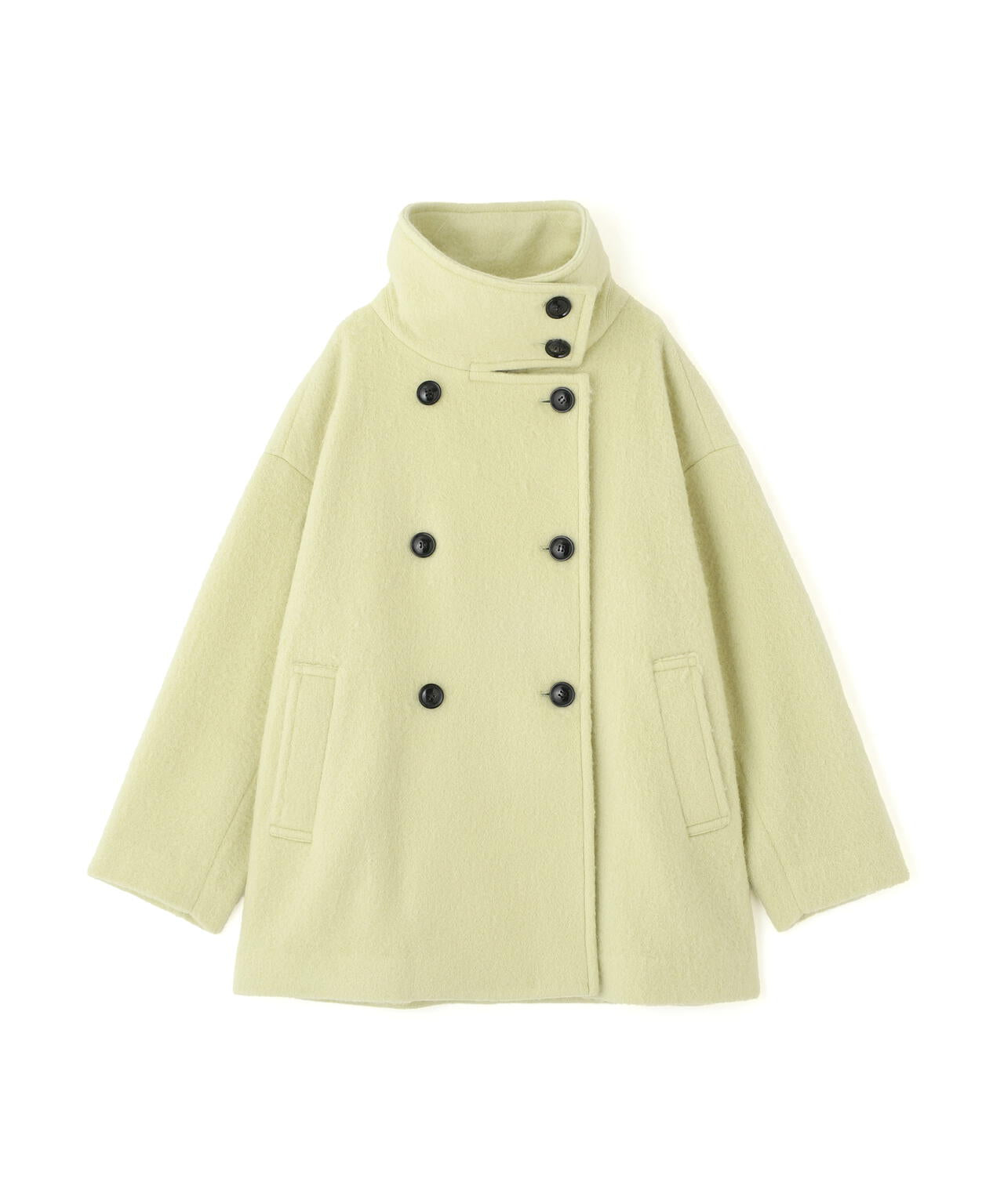 【Oggi掲載】スタンドネックシャギーミディコート