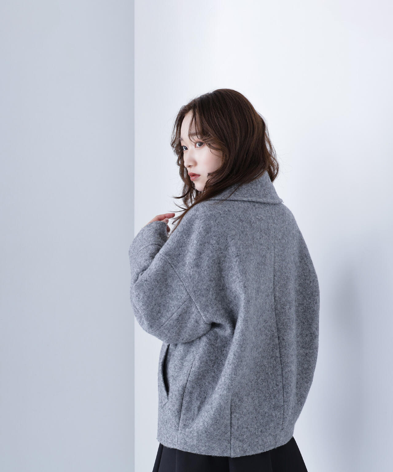 ウーリーフォルムハーフコート