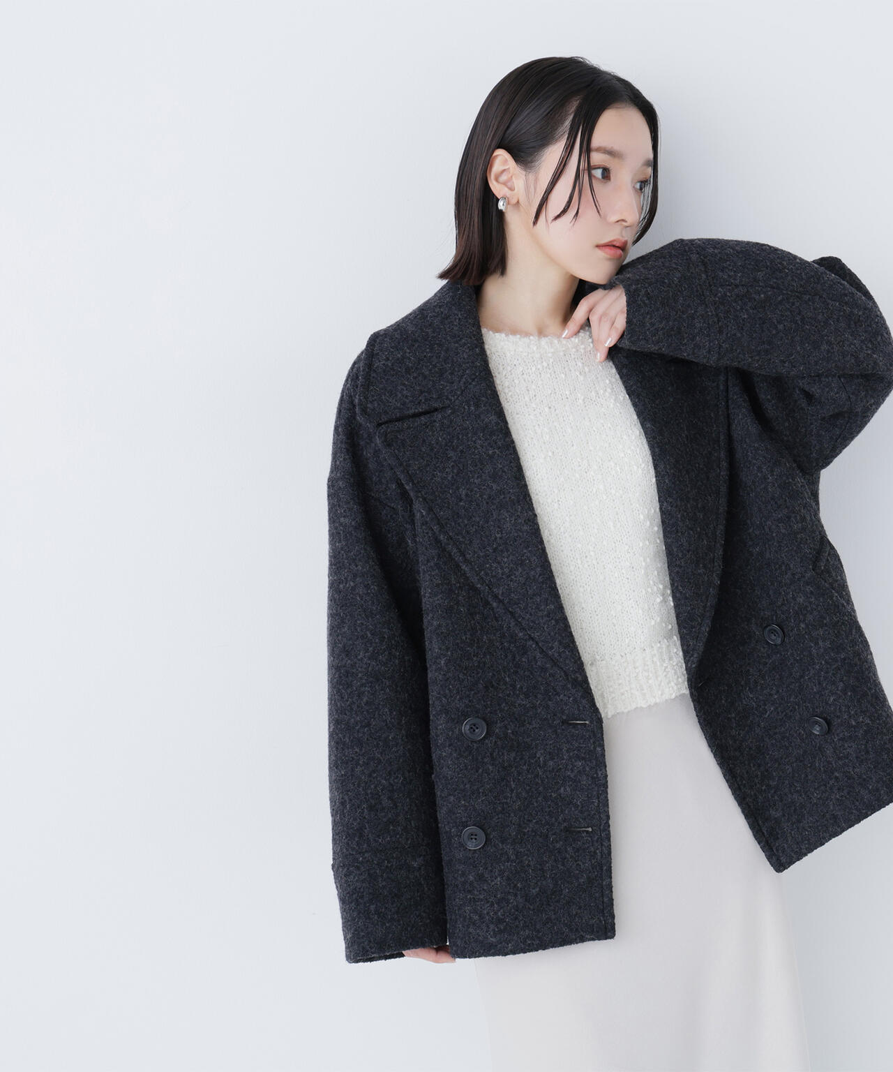 ウーリーフォルムハーフコート