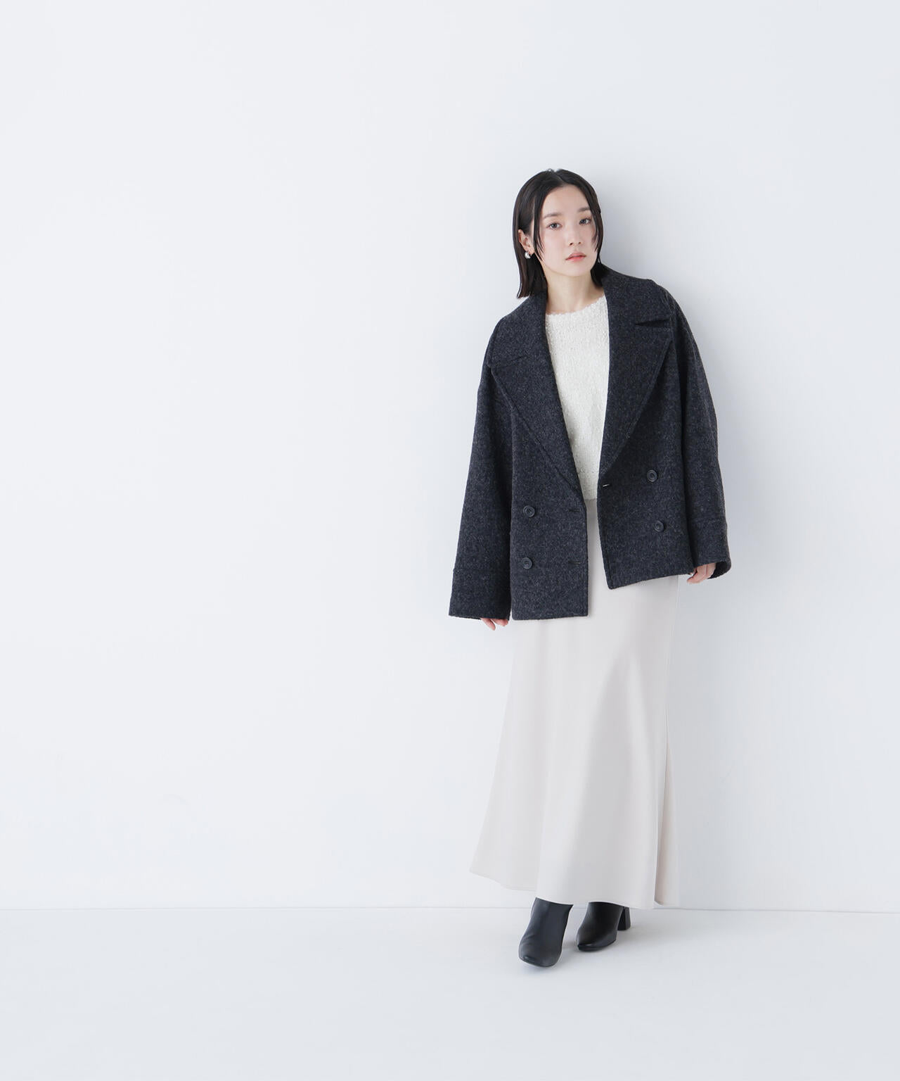 ウーリーフォルムハーフコート