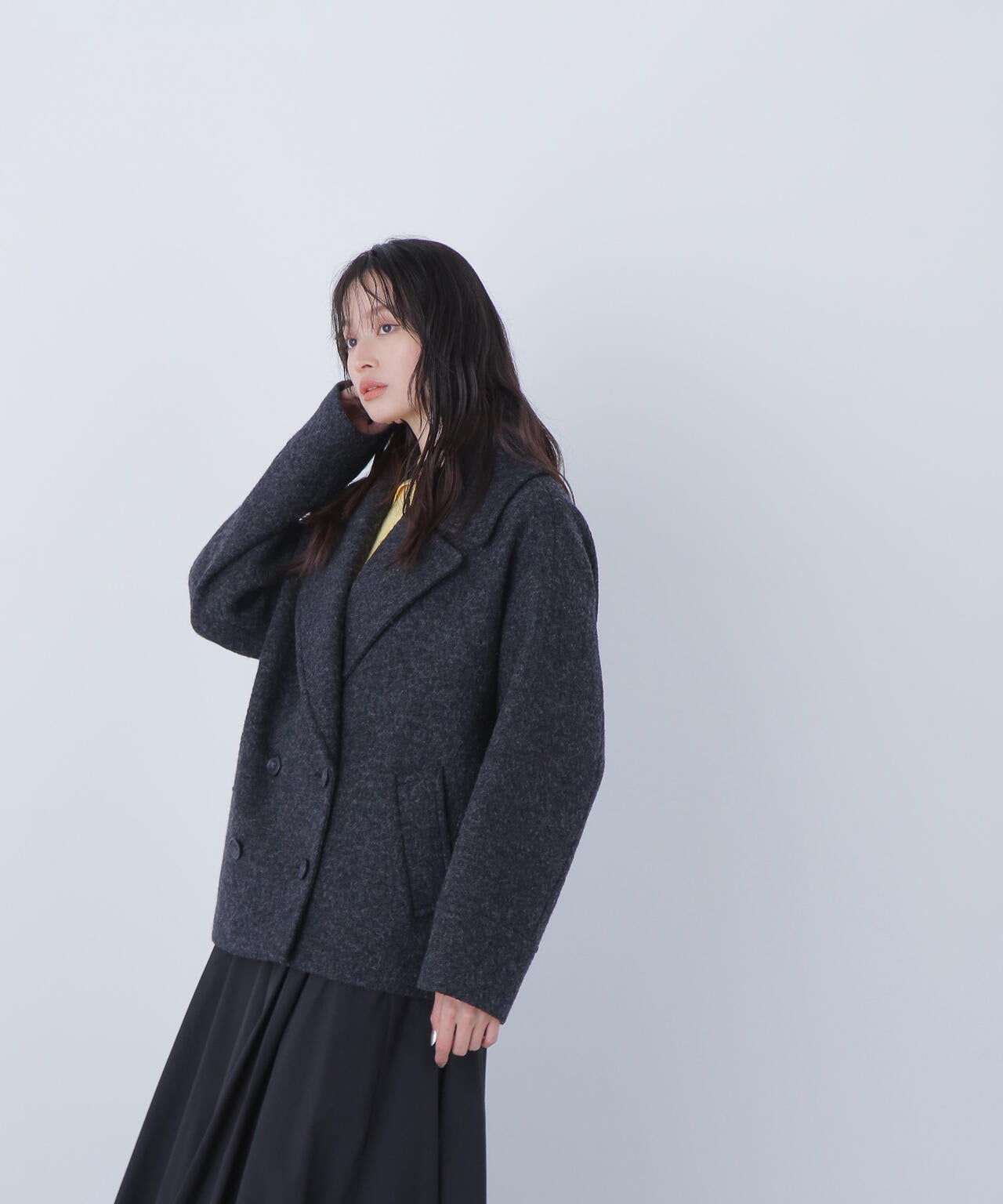 ウーリーフォルムハーフコート | NATURAL BEAUTY BASIC（ナチュラル