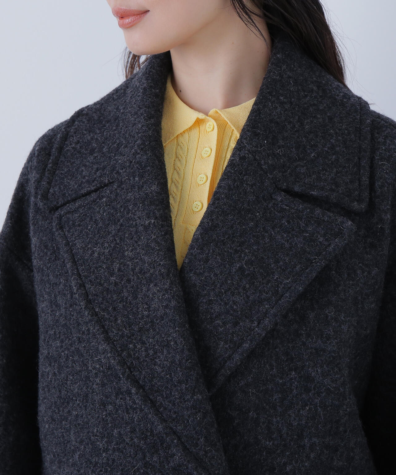 ウーリーフォルムハーフコート