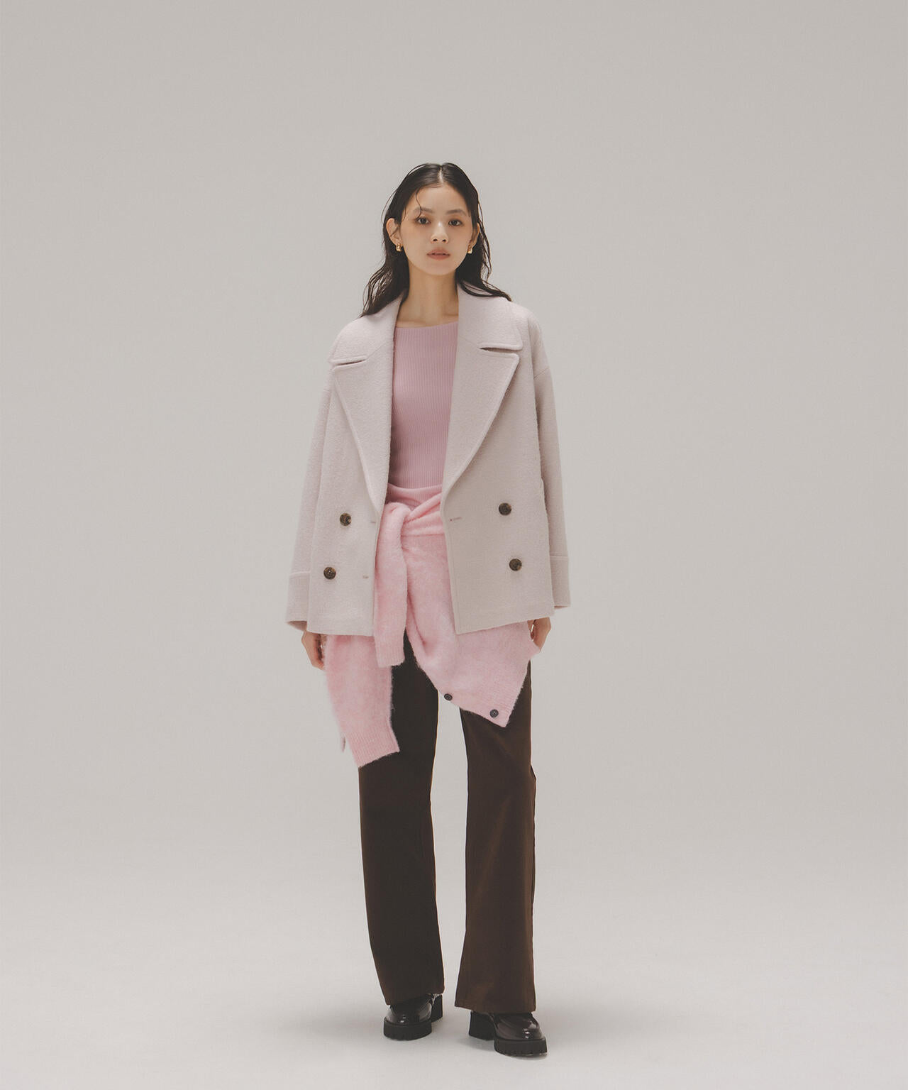 ウーリーフォルムハーフコート