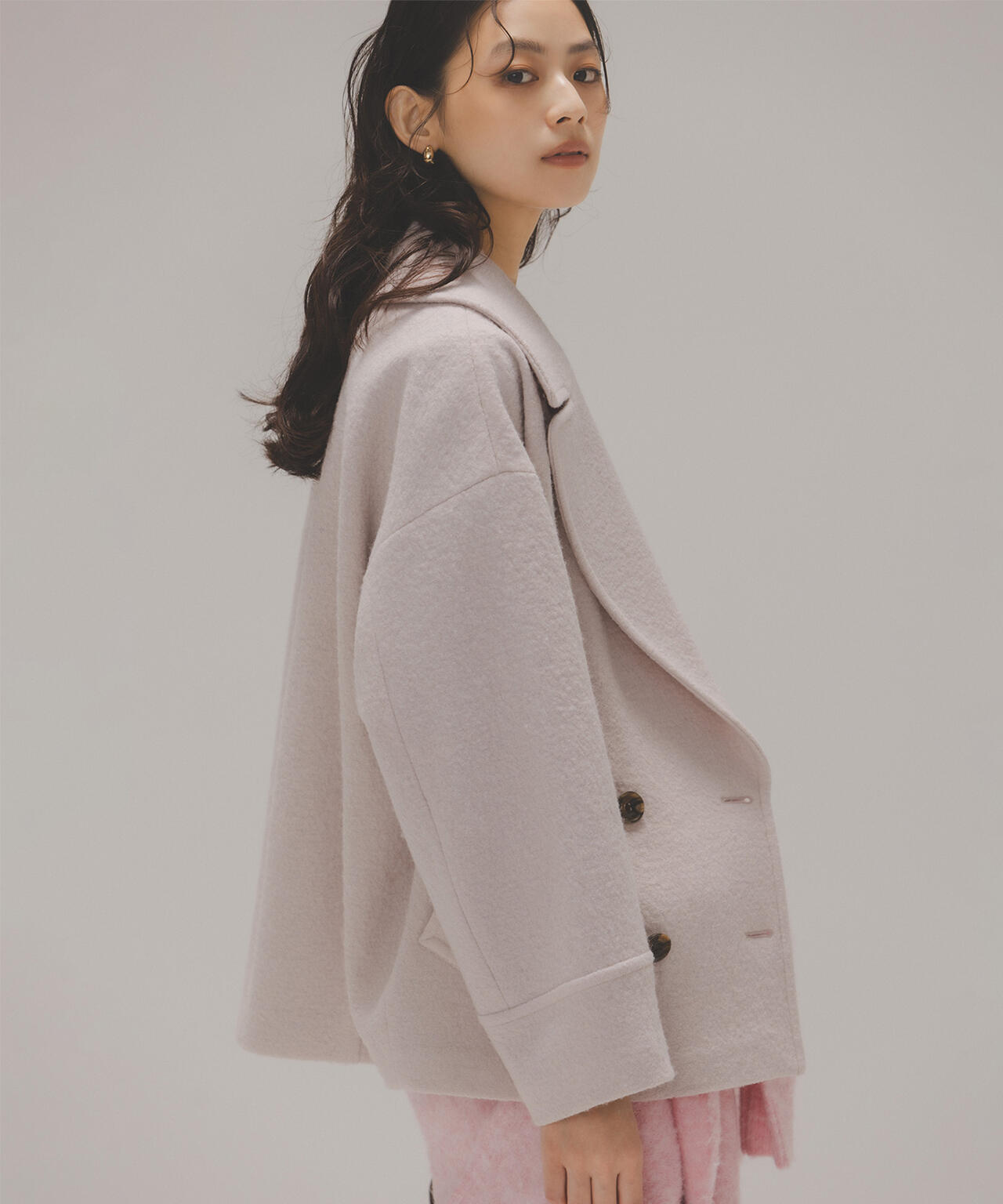 ウーリーフォルムハーフコート