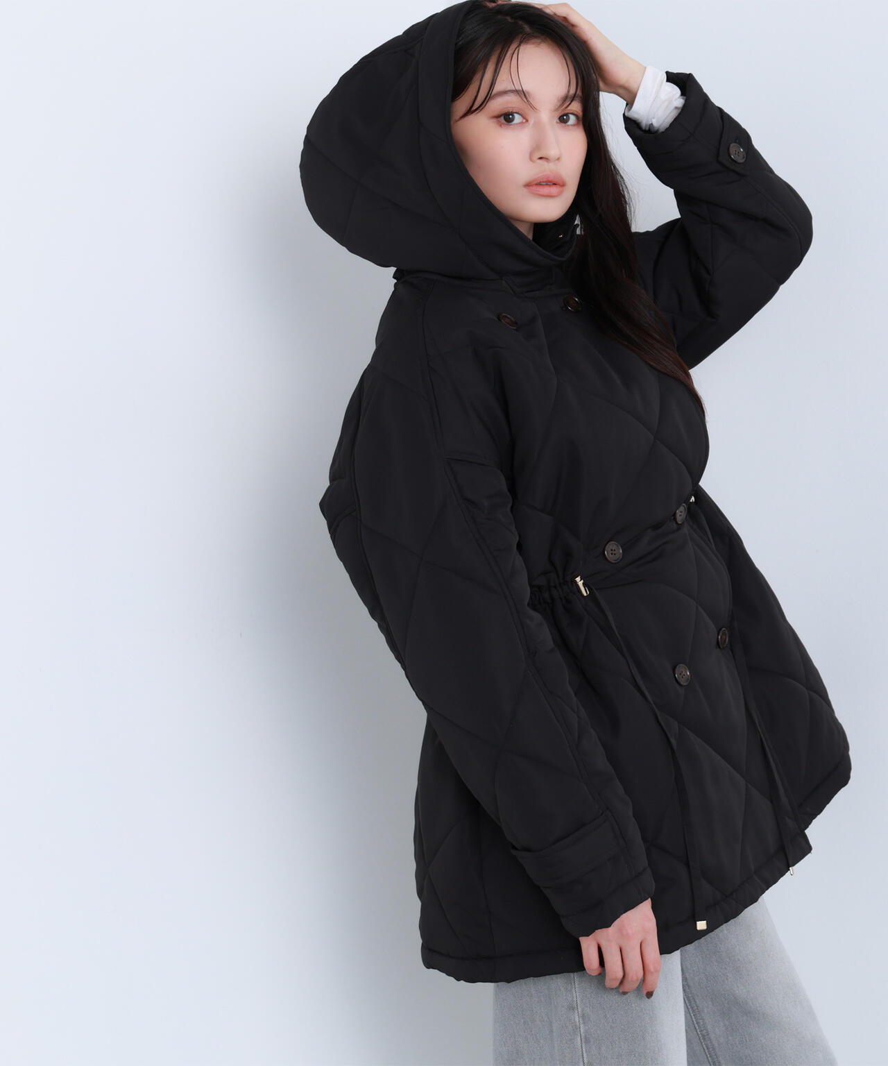 2wayダイヤキルティングブルゾン