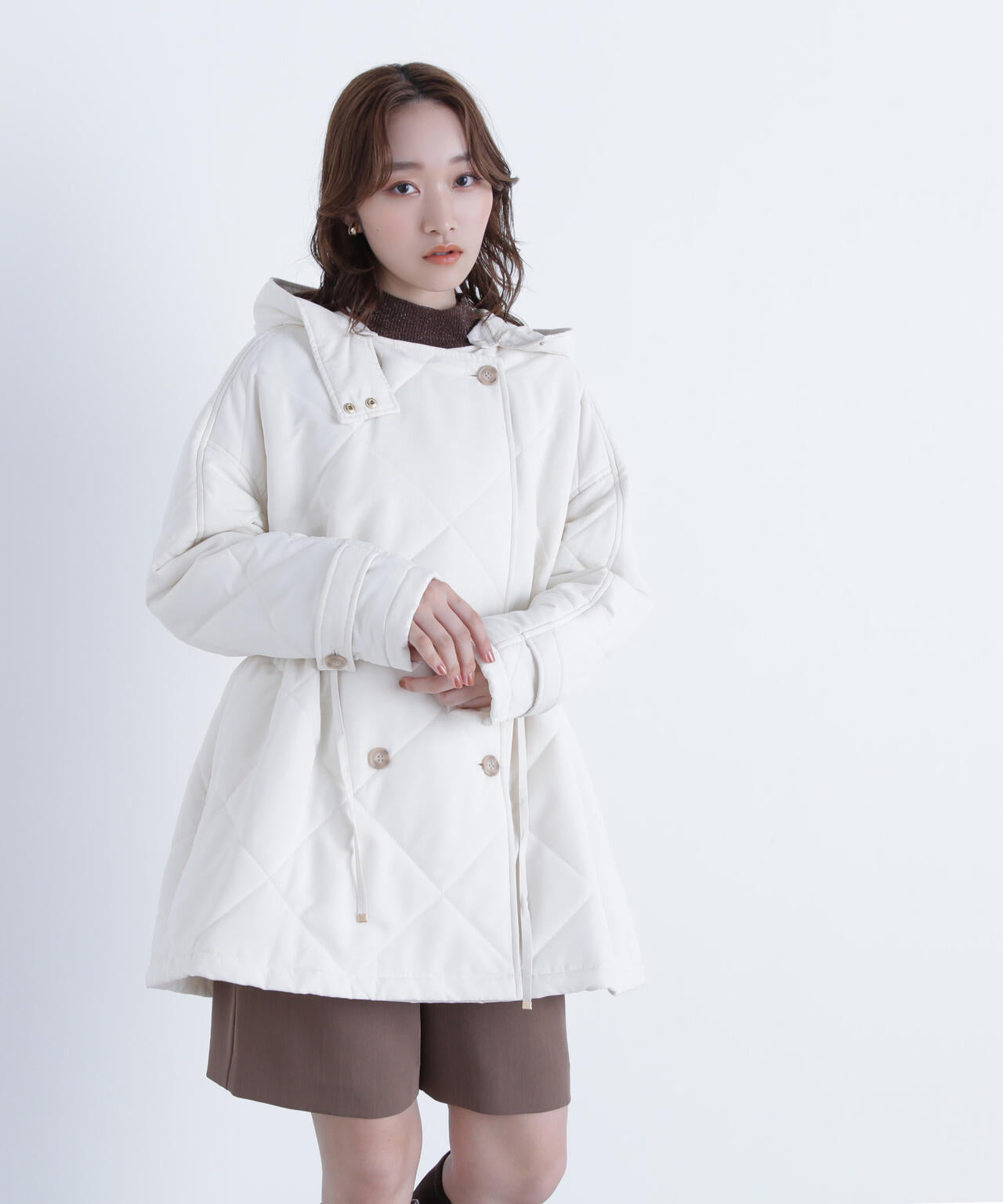 2wayダイヤキルティングブルゾン