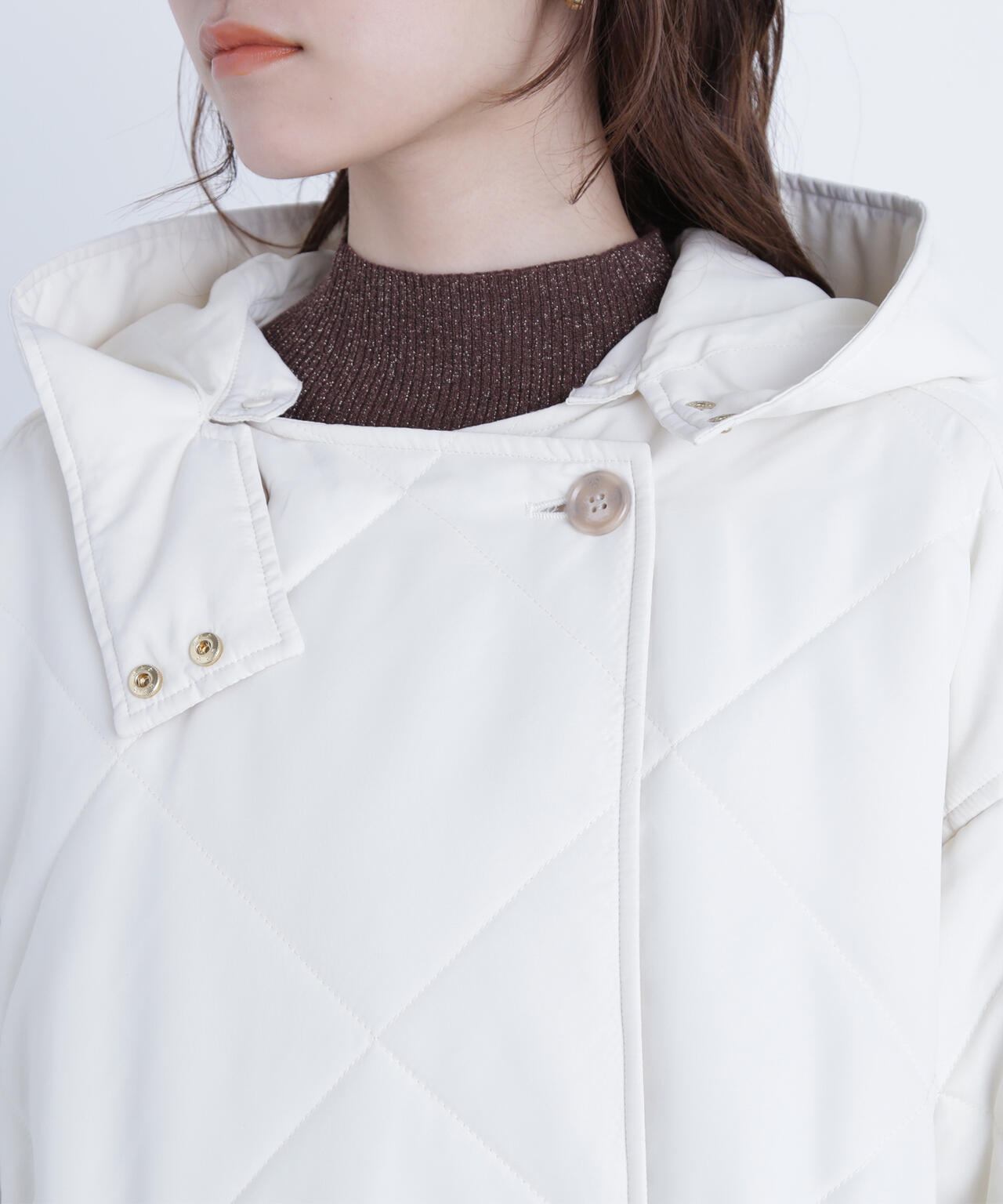 2wayダイヤキルティングブルゾン