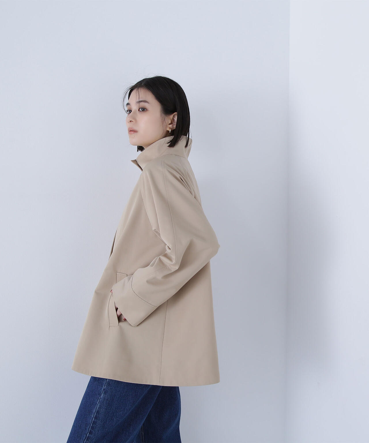 スタンドネックテントラインブルゾン | NATURAL BEAUTY BASIC