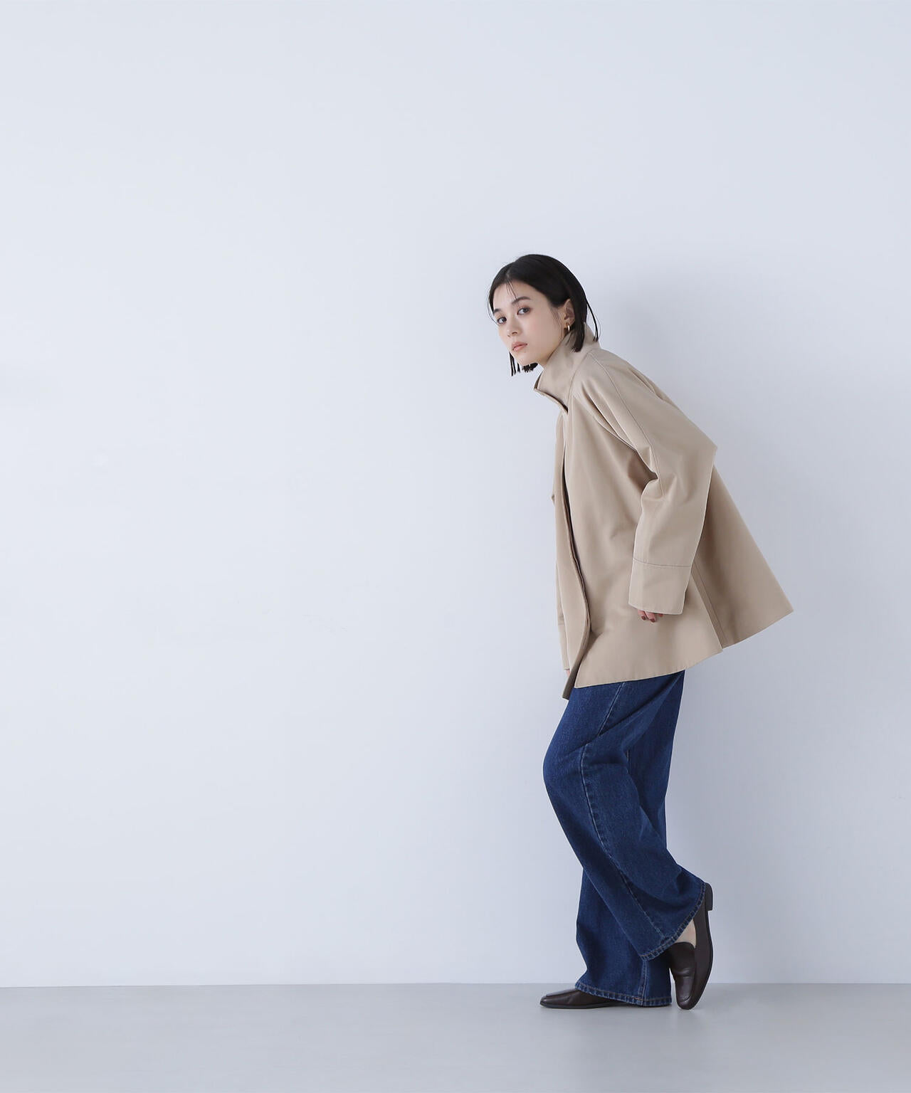 スタンドネックテントラインブルゾン | NATURAL BEAUTY BASIC