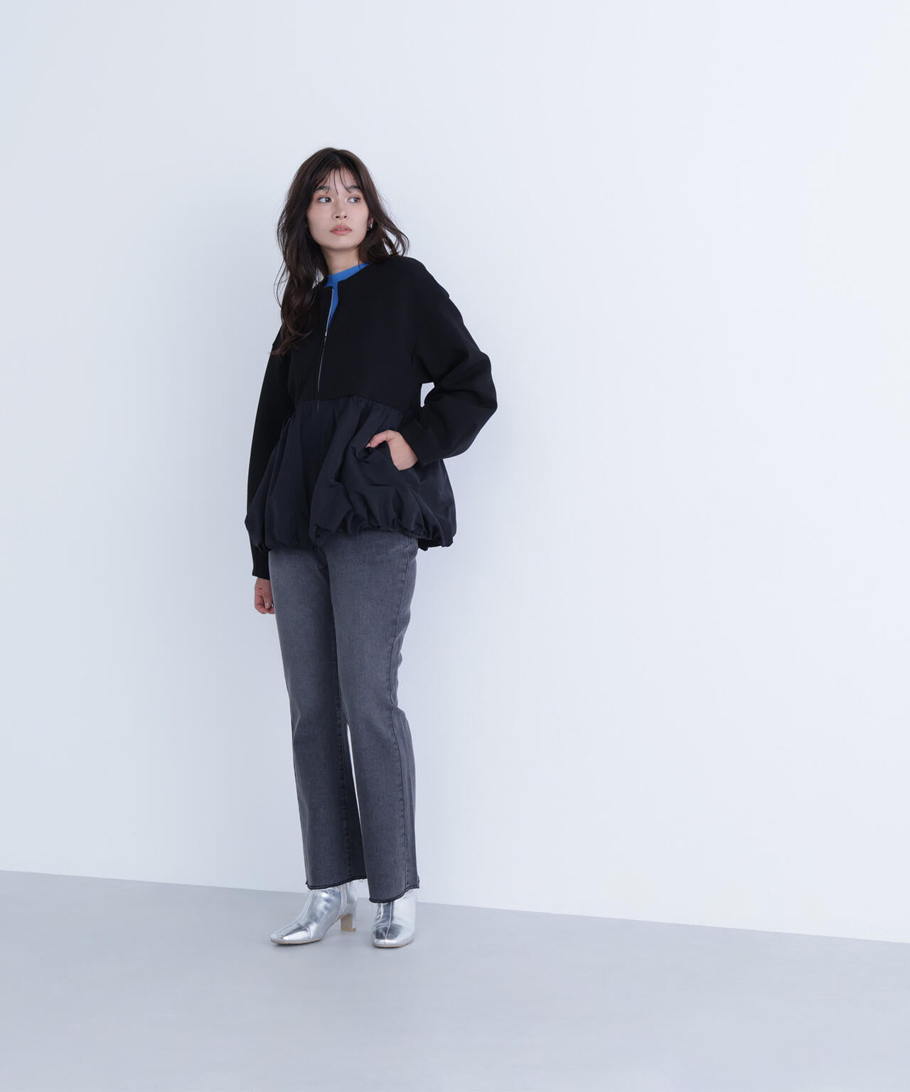 ダンボールドッキングペプラムブルゾン | NATURAL BEAUTY BASIC