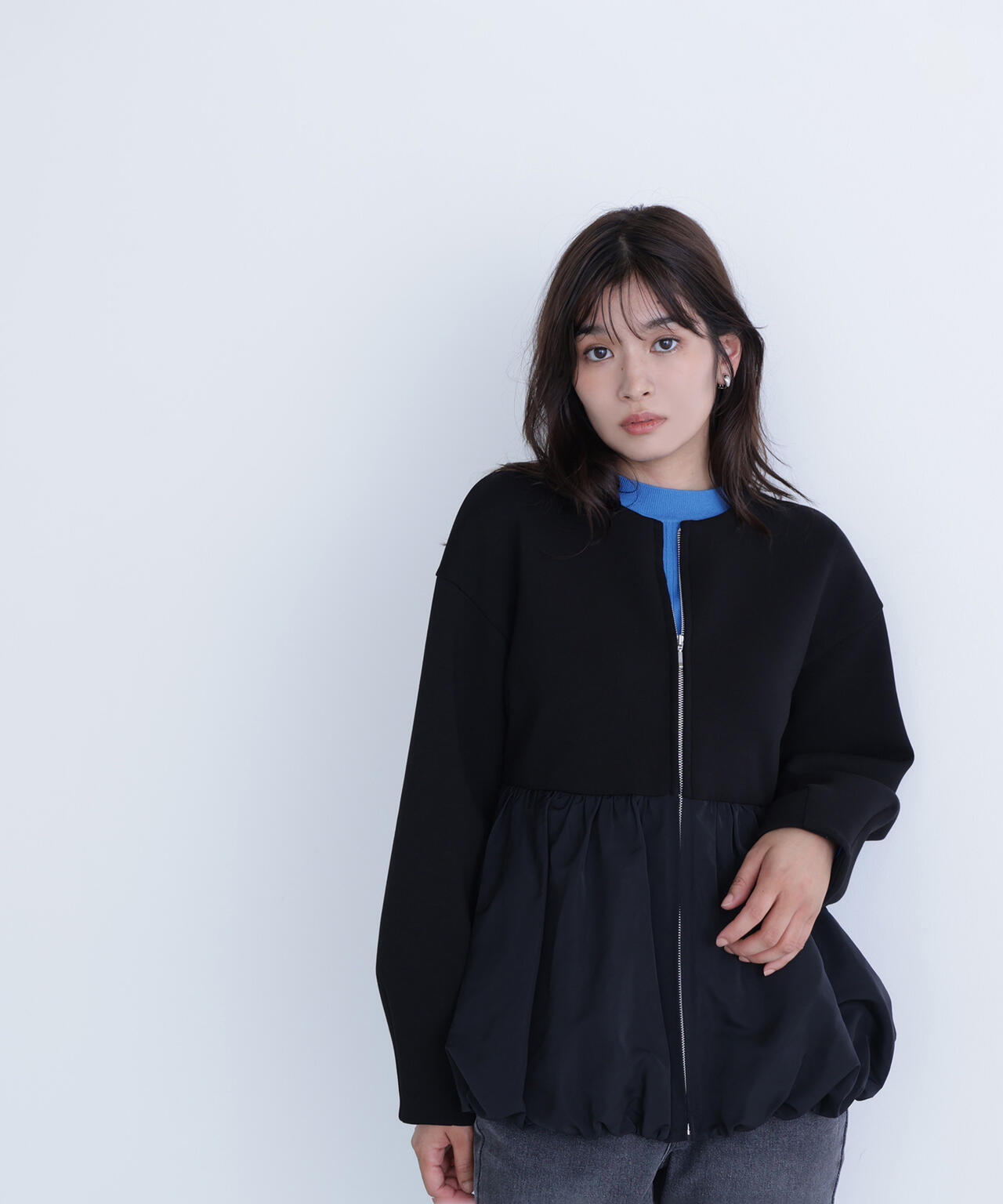 SONO ペプラムブルゾン &. NOSTALGIA ブルゾン アウター 「ZOZO限定」ペプラムブルゾン