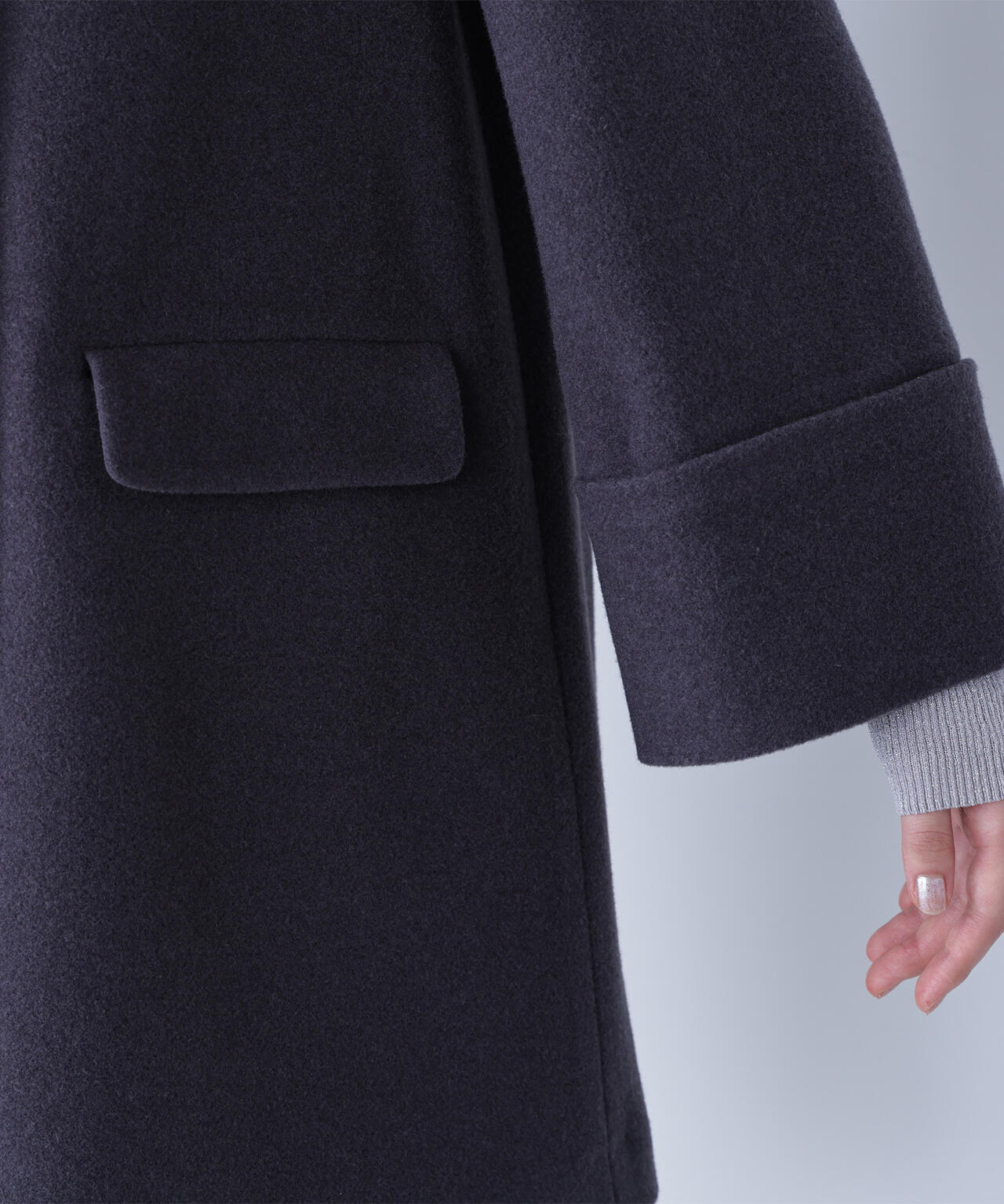 ノーカラーミドルコート | NATURAL BEAUTY BASIC（ナチュラル