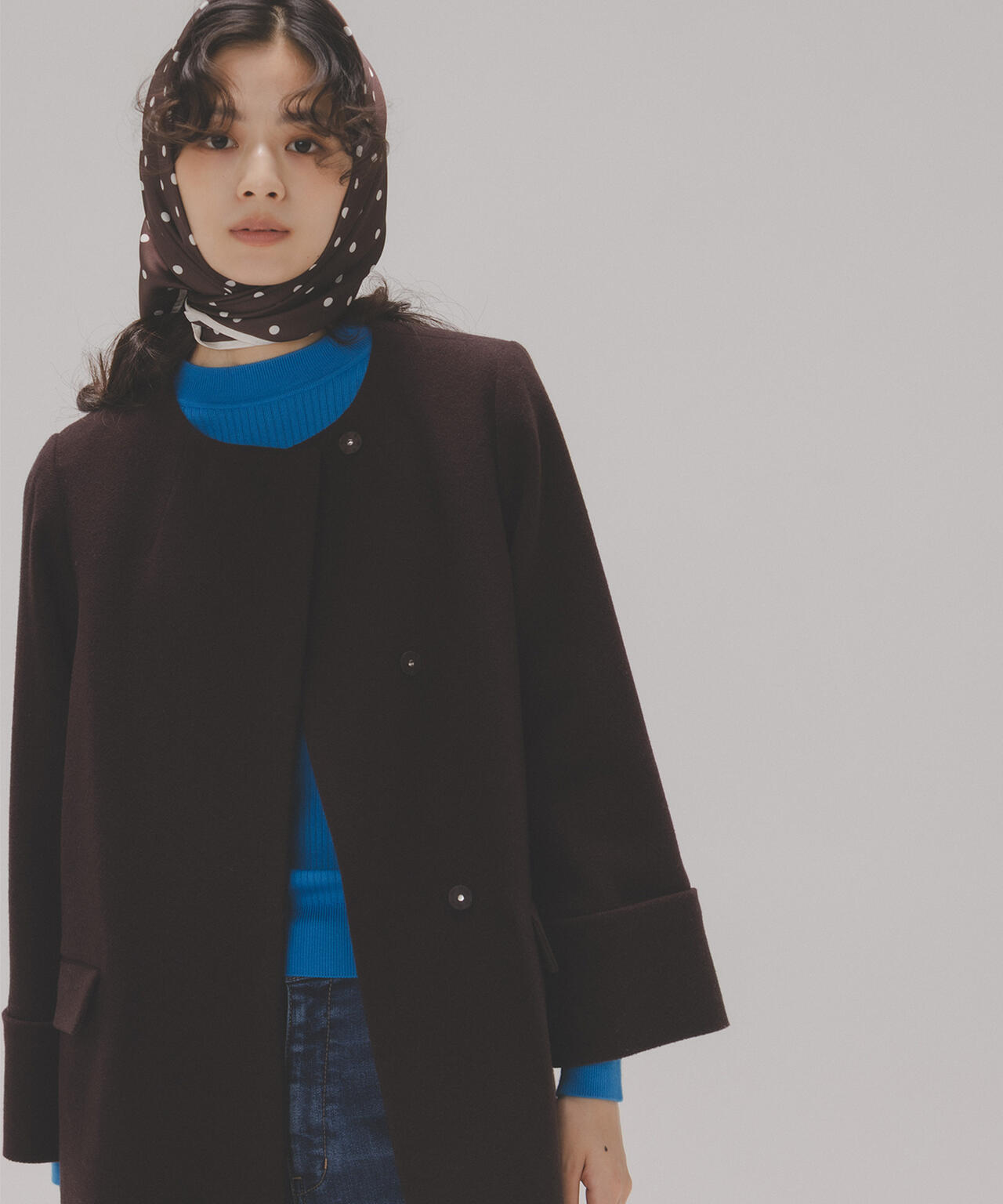 ノーカラーミドルコート | NATURAL BEAUTY BASIC（ナチュラル