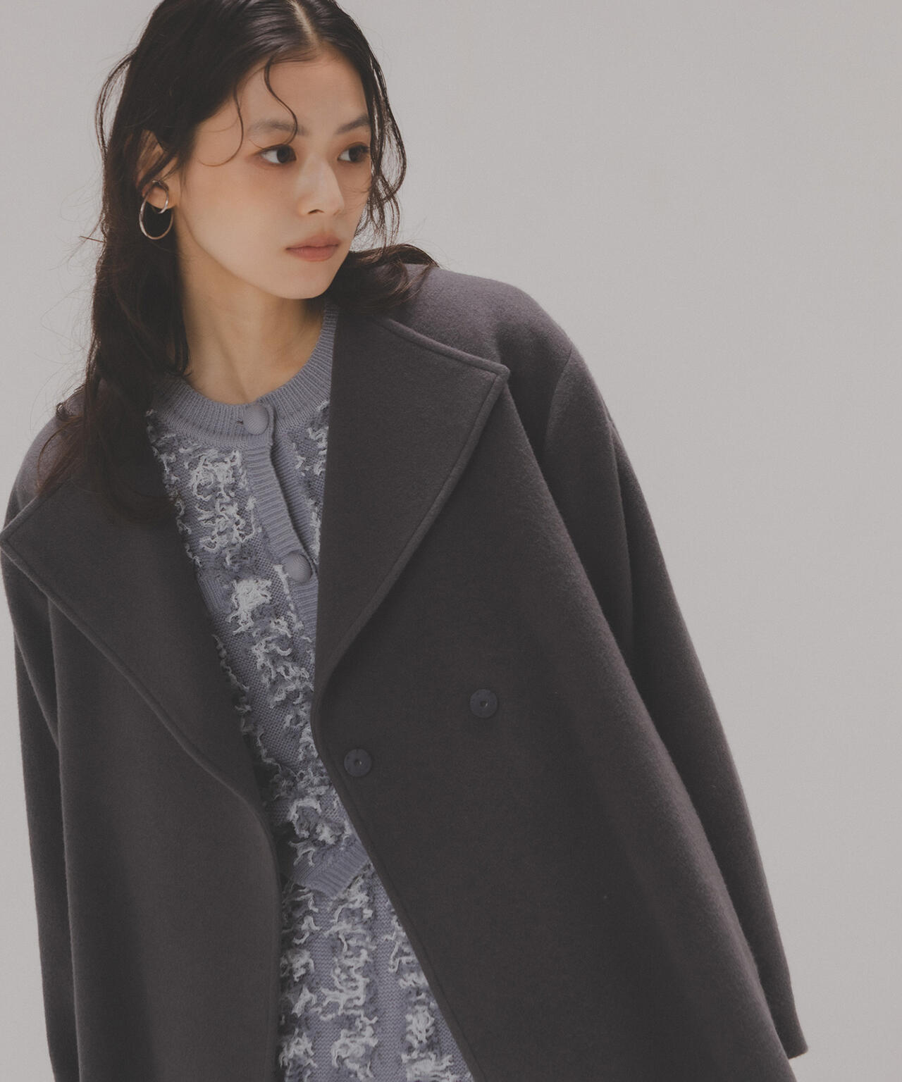 NATURAL BEAUTY BASIC ブラック コート M 新品未使用 ベルテッドミディコート | NATURAL BEAUTY BASIC（ナチュラル