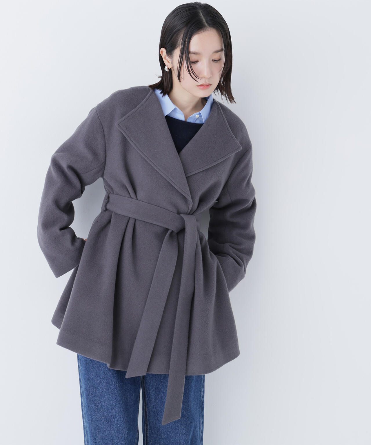 NATURAL BEAUTY BASIC　コート ベルテッドミディコート | NATURAL BEAUTY BASIC（ナチュラル